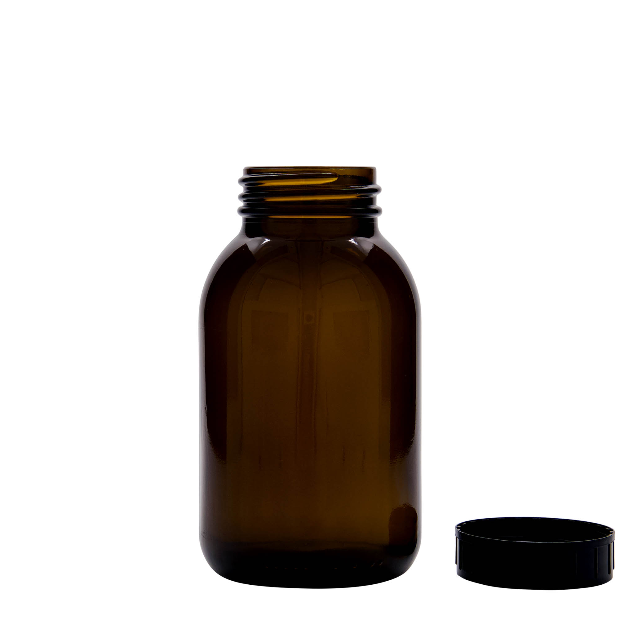 500 ml Weithalsglas, braun, Mündung: DIN 55 500 ml Weithalsglas, braun, Mündung: DIN 55