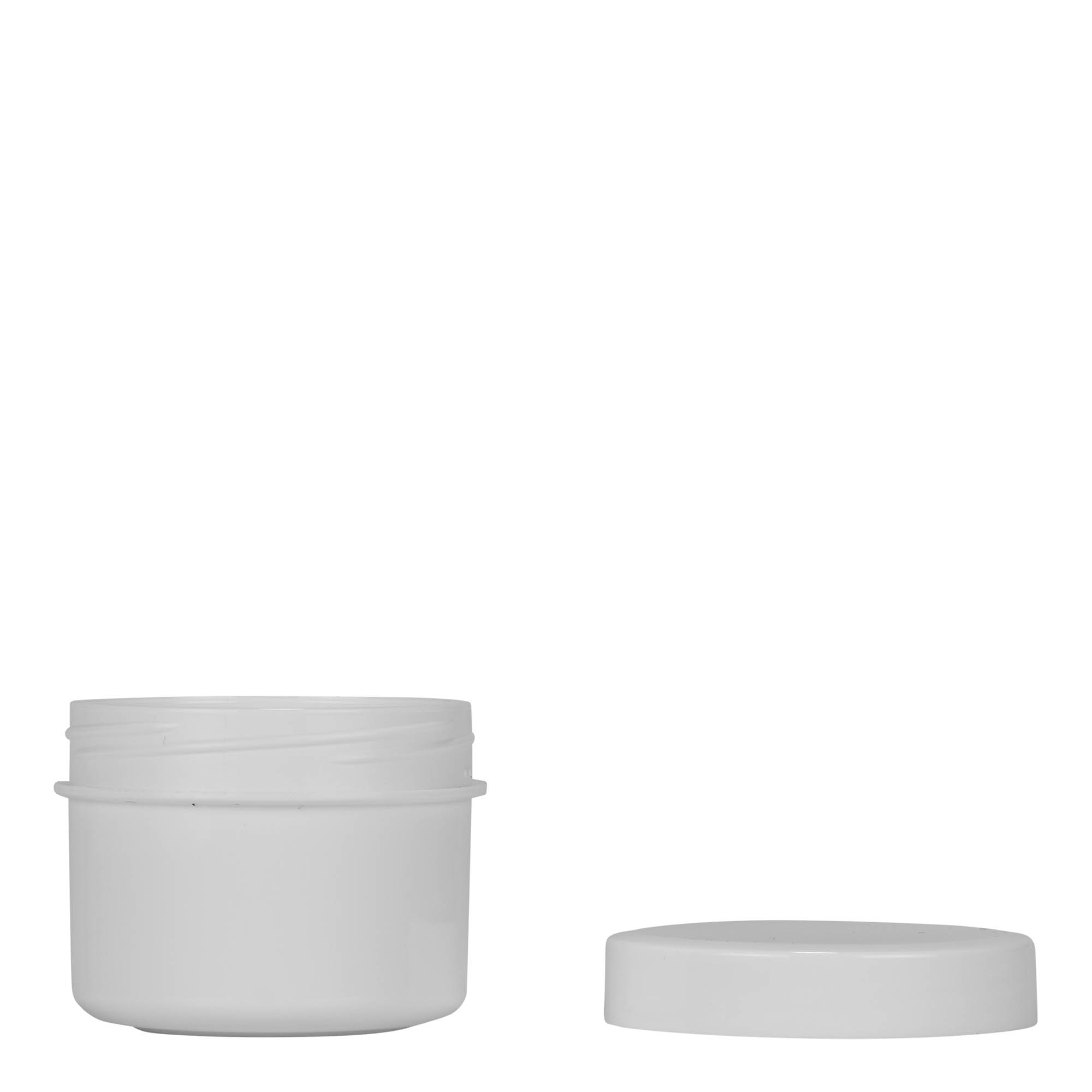 35 ml Kunststoffdose 'White Line', PP, weiß, Mündung: Schraubverschluss 35 ml Kunststoffdose 'White Line', PP, weiß, Mündung: Schraubverschluss