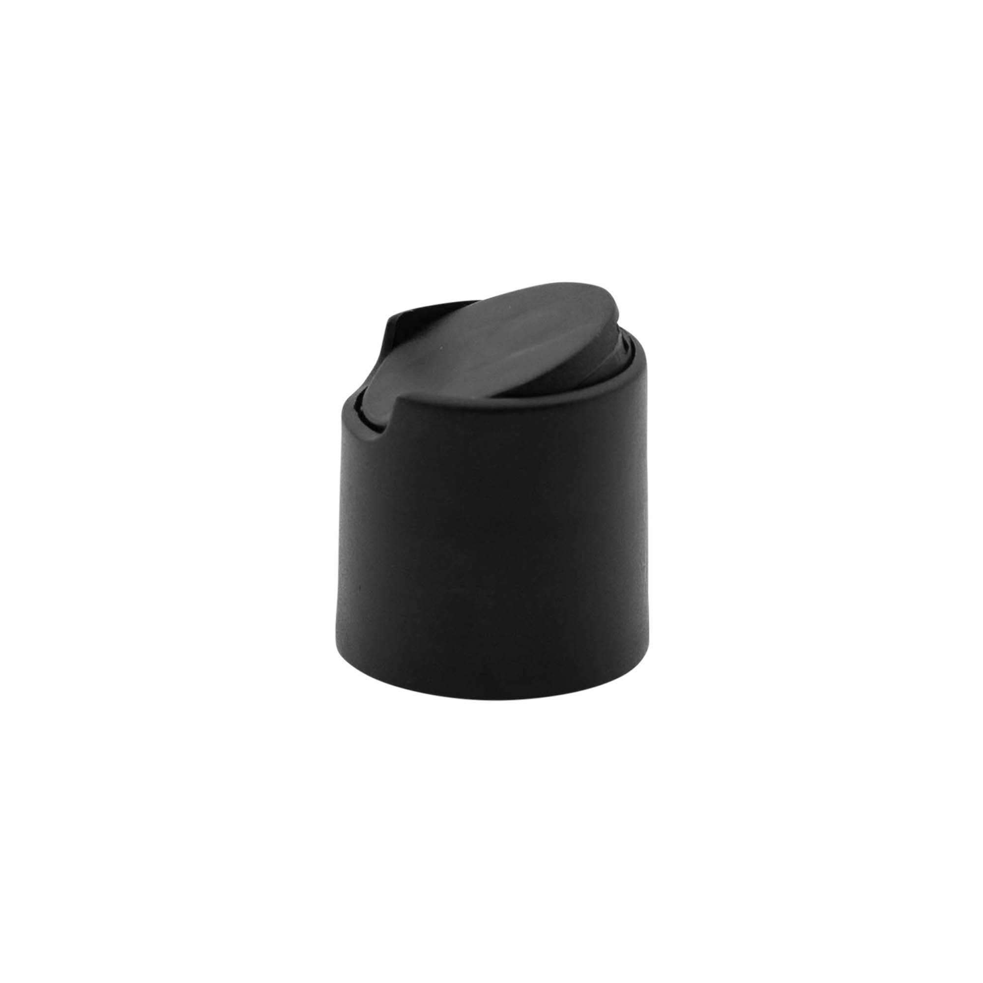 Schraubverschluss Disc Top, PP-Kunststoff, schwarz, für Mündung: 24/410 Schraubverschluss Disc Top, PP-Kunststoff, schwarz, für Mündung: 24/410