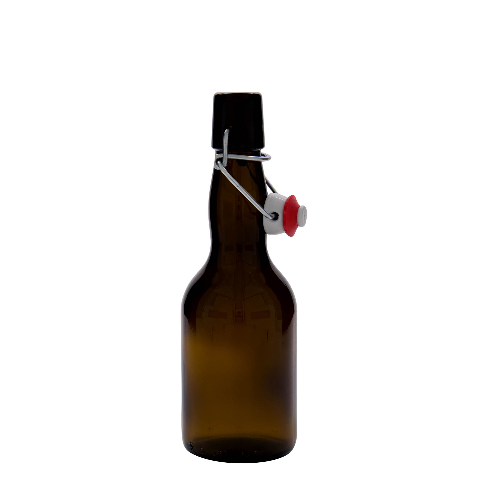 330 ml Bierflasche Kropfhals, Glas, braun, Mündung: Bügelverschluss 330 ml Bierflasche Kropfhals, Glas, braun, Mündung: Bügelverschluss