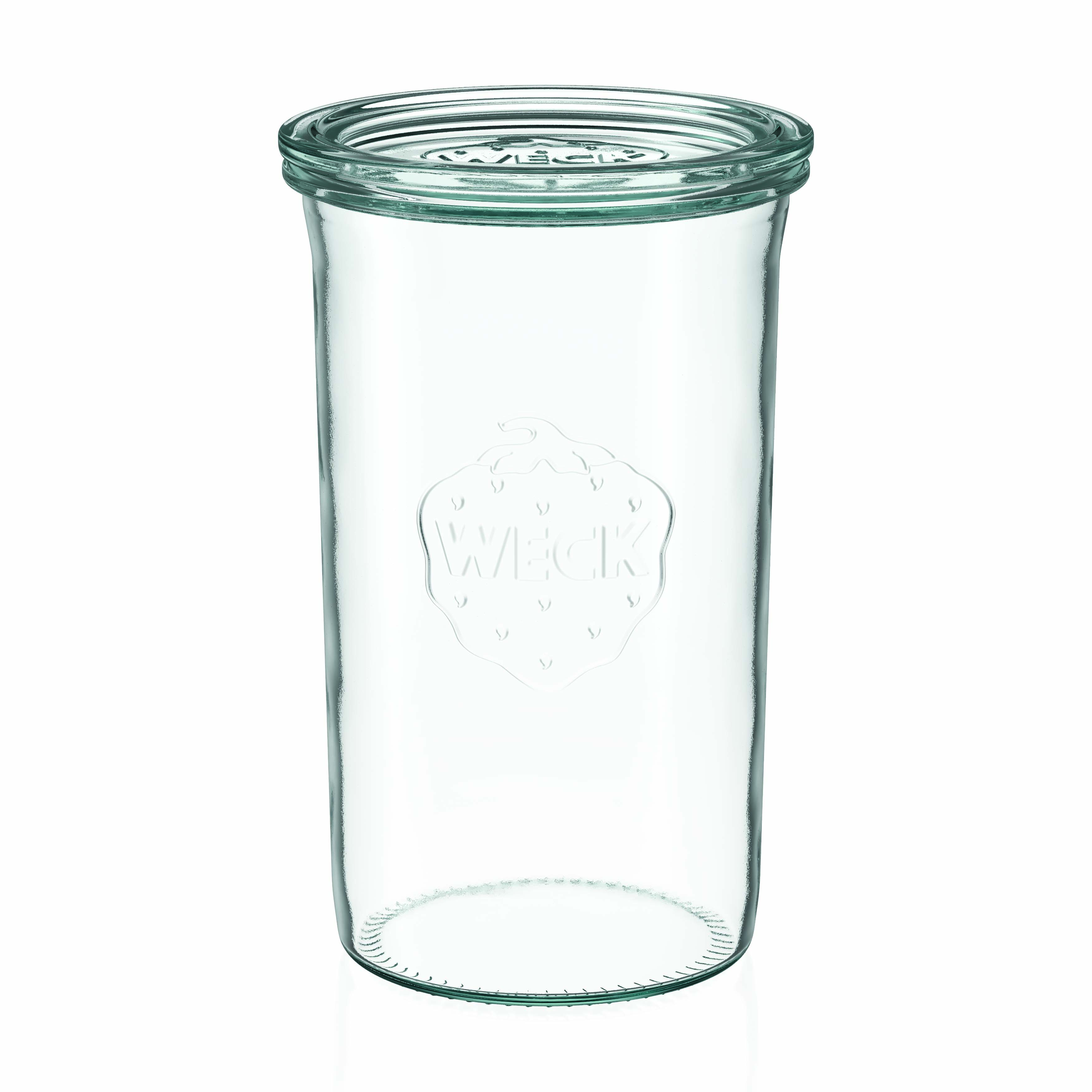 6x 1000 ml WECK-Sturzglas mit Glasdeckel RR 100