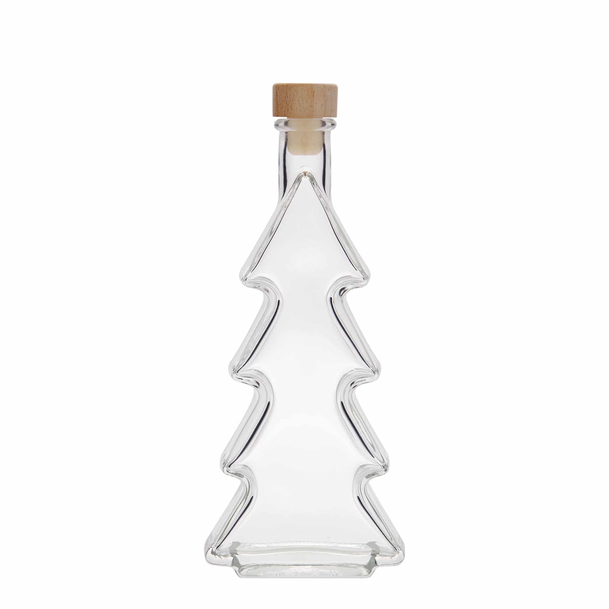 200 ml Glasflasche „Tannenbaum“, Mündung: Kork