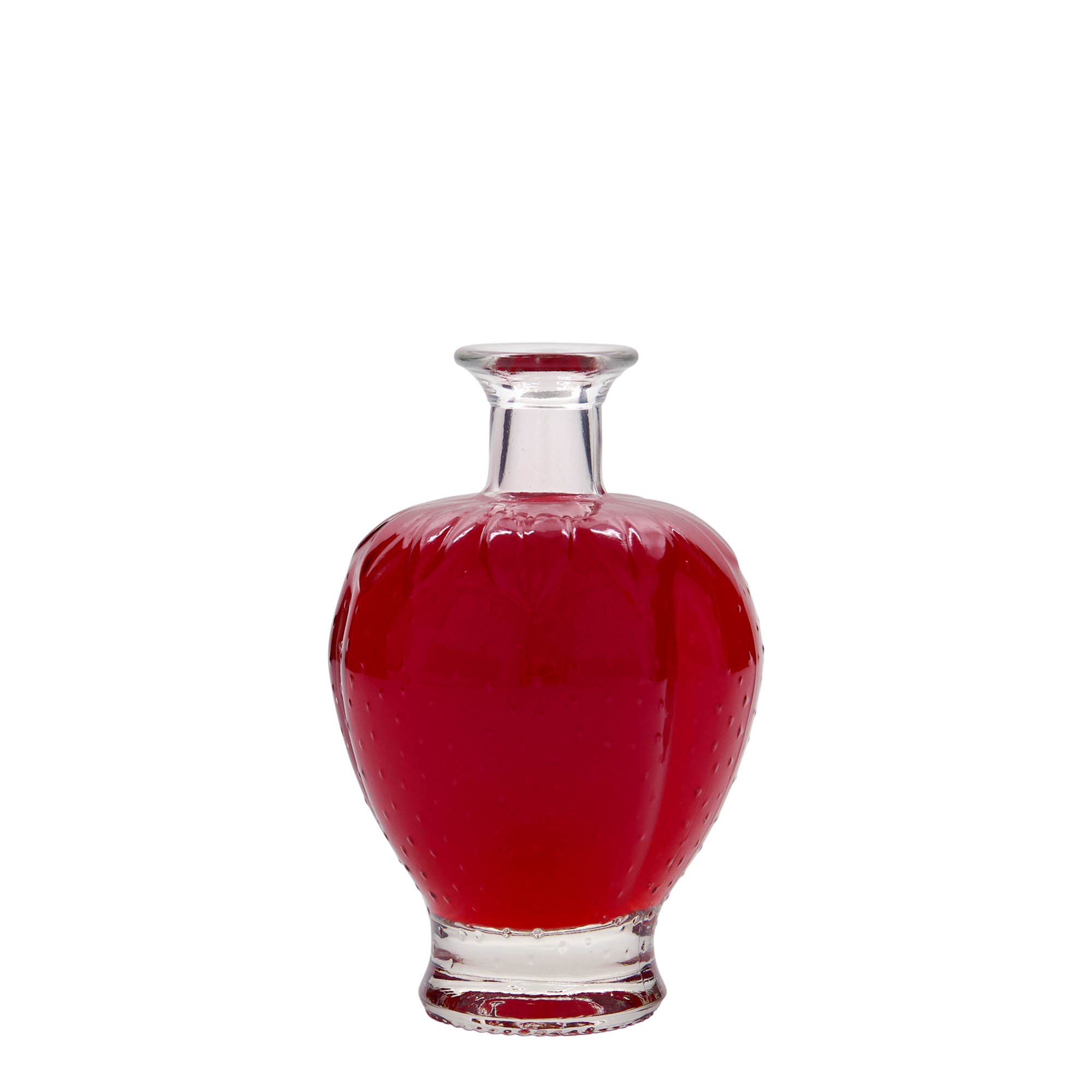 200 ml Glasflasche „Erdbeere“, Mündung: Kork