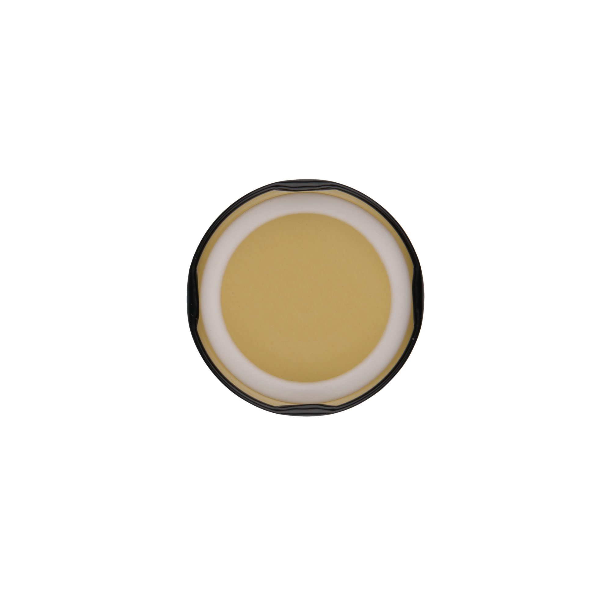 Twist-Off-Deckel, Weißblech, schwarz, für Mündung: TO 58 Twist-Off-Deckel, Weißblech, schwarz, für Mündung: TO 58