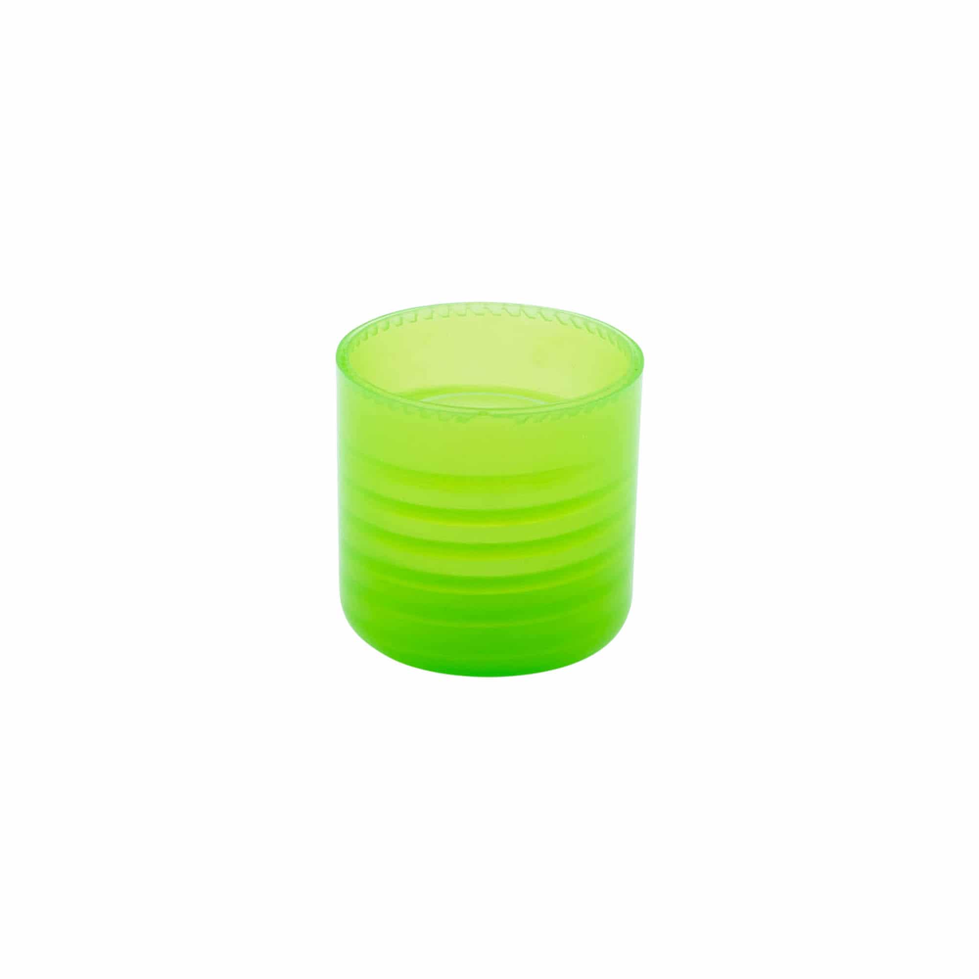 Schraubverschluss mit Spritzeinsatz, PP-Kunststoff, grün, für Mündung: 24/410 Schraubverschluss mit Spritzeinsatz, PP-Kunststoff, grün, für Mündung: 24/410