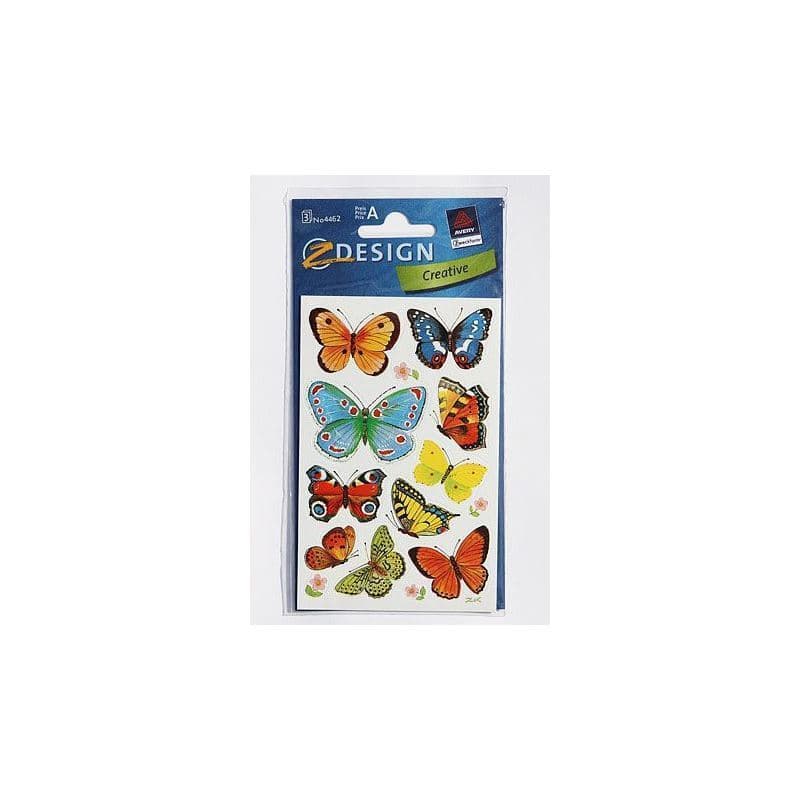 Zweckform Sticker „Schmetterlinge“, mehrfarbig