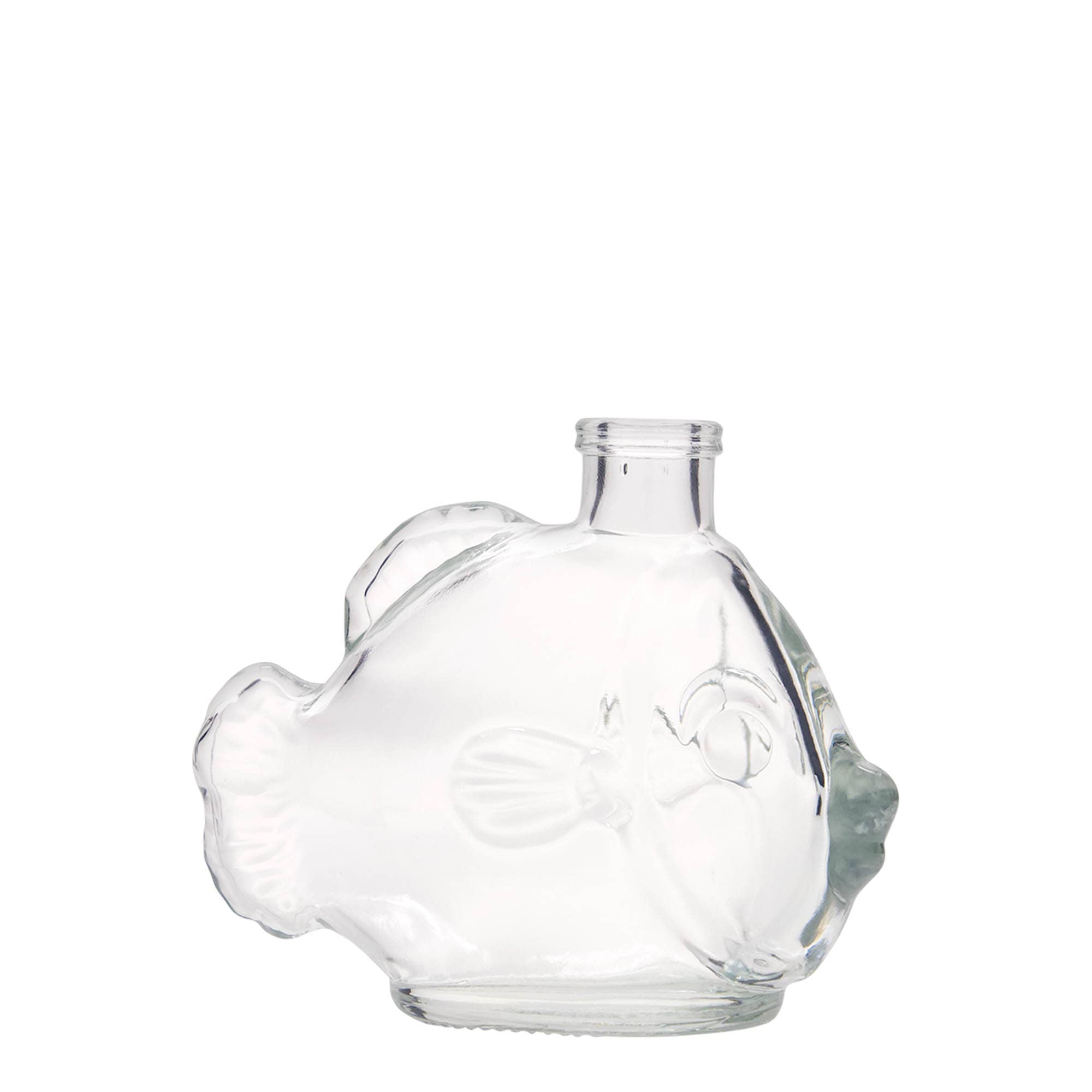 200 ml Glasflasche „Fisch“, Mündung: Kork