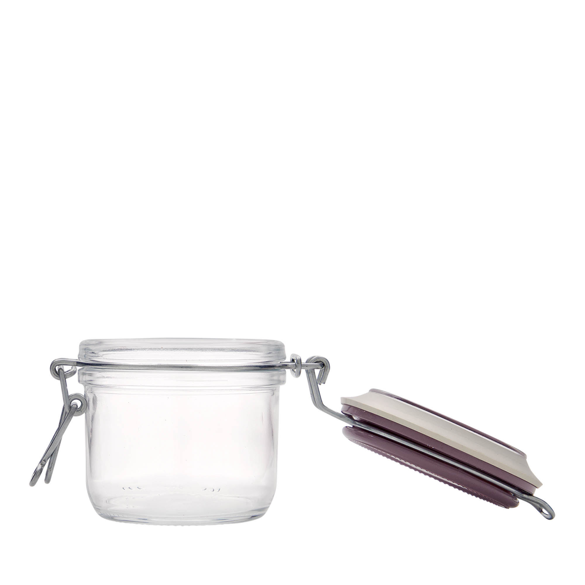 200 ml Drahtbügelglas „Fido“, violett, Mündung: Drahtbügelverschluss