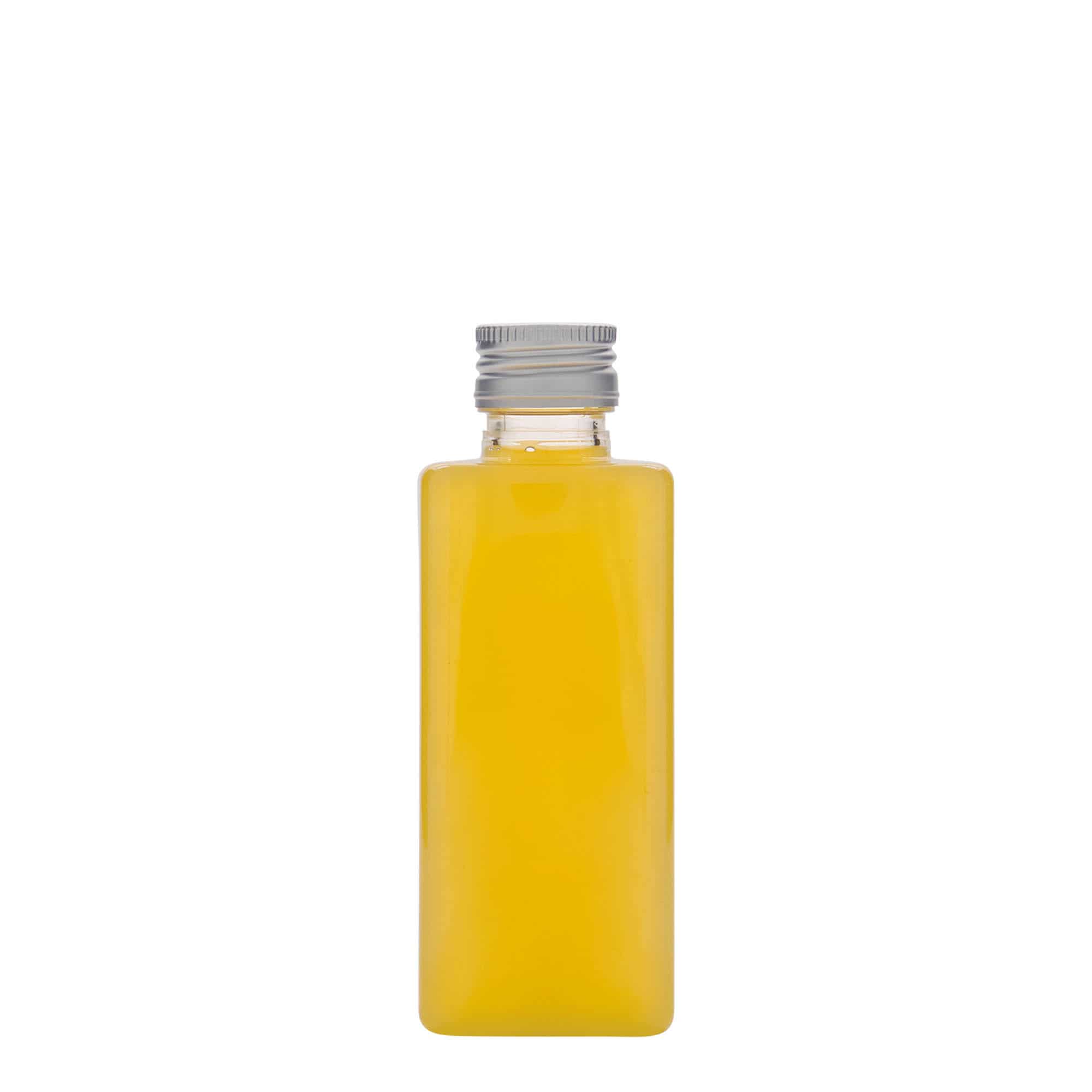 250 ml PET-Flasche 'Karl', quadratisch, Kunststoff, Mündung: PP 28