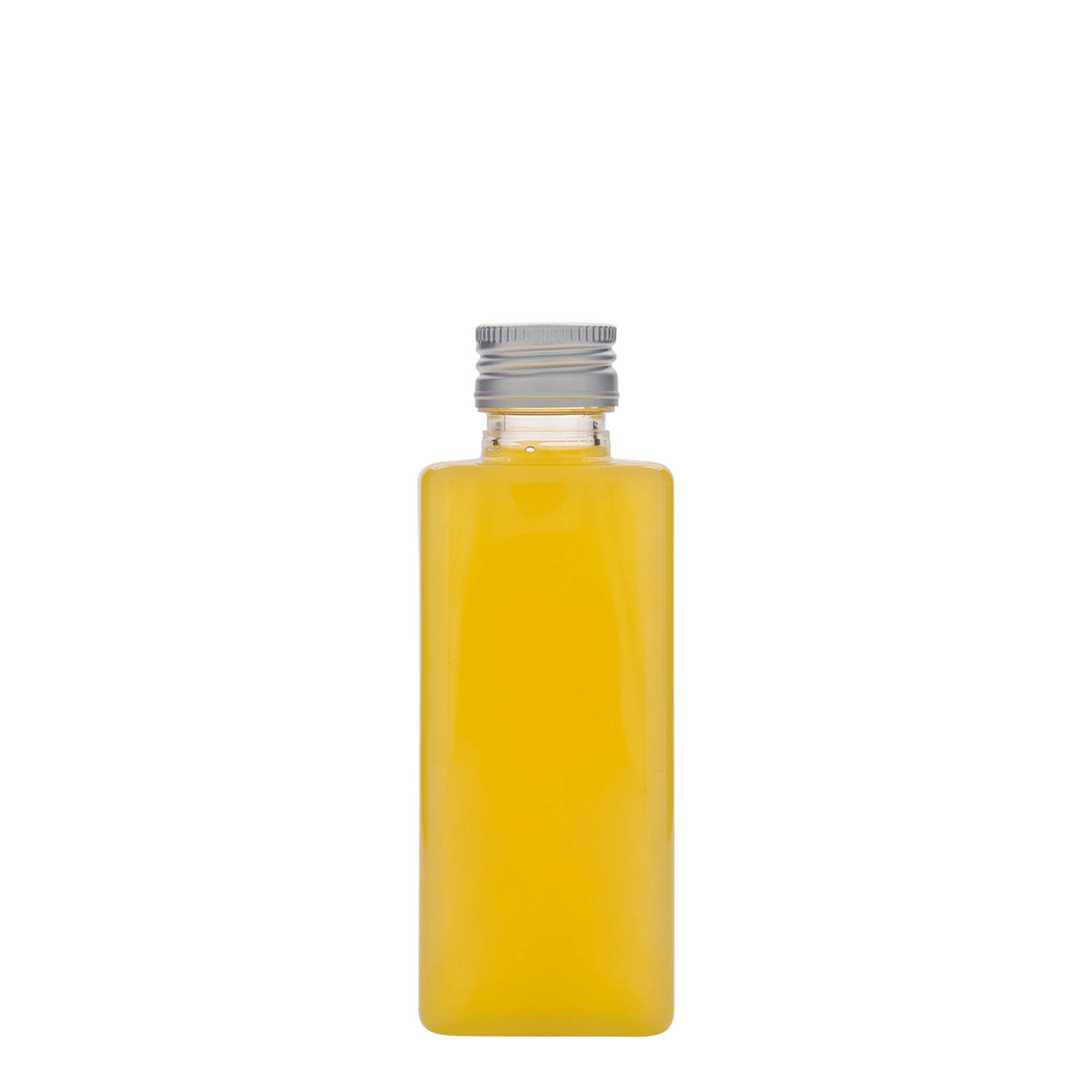 250 ml PET-Flasche 'Karl', quadratisch, Kunststoff, Mündung: PP 28