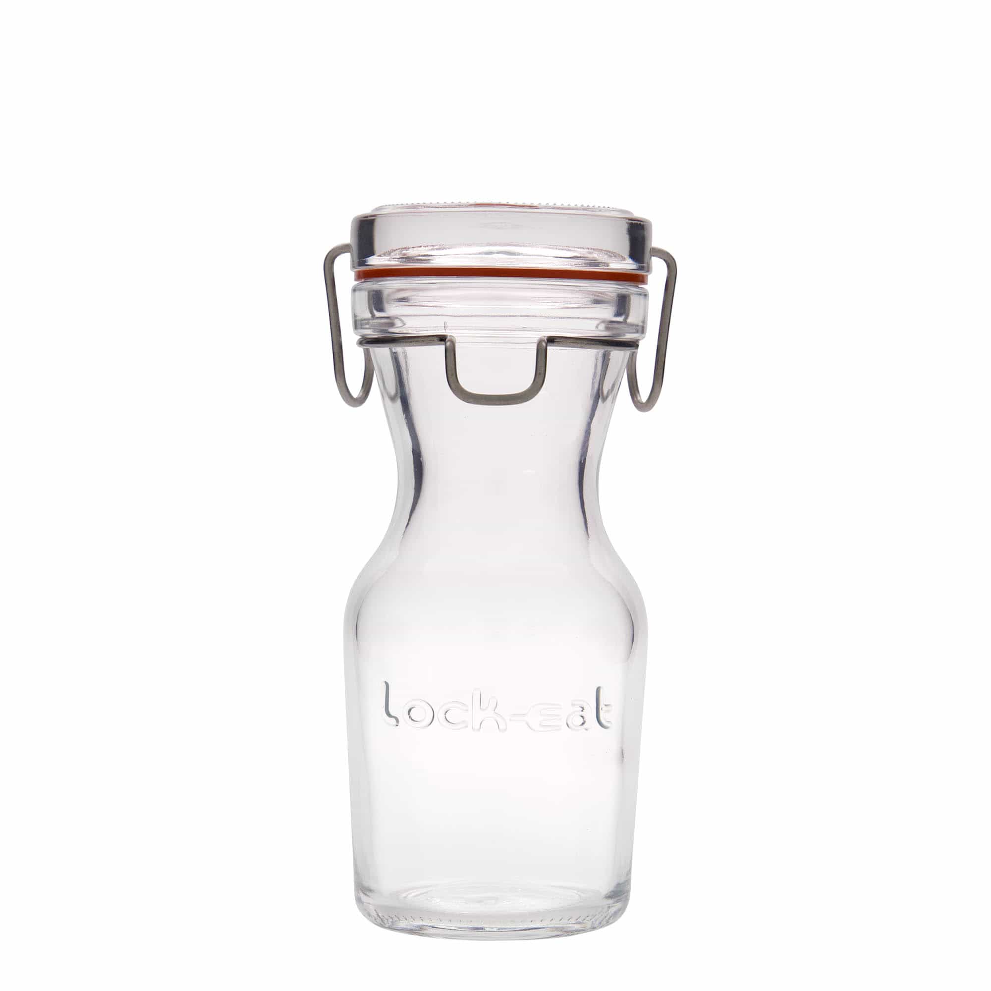 250 ml Glaskaraffe „Lock-Eat“, Mündung: Drahtbügelverschluss