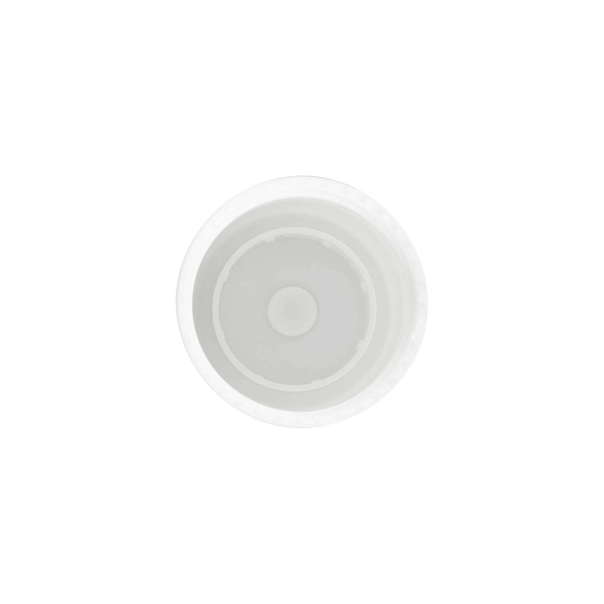 Kappe für 50 ml Roll-On-Flasche, PP-Kunststoff, weiß, für Mündung: Schraubverschluss