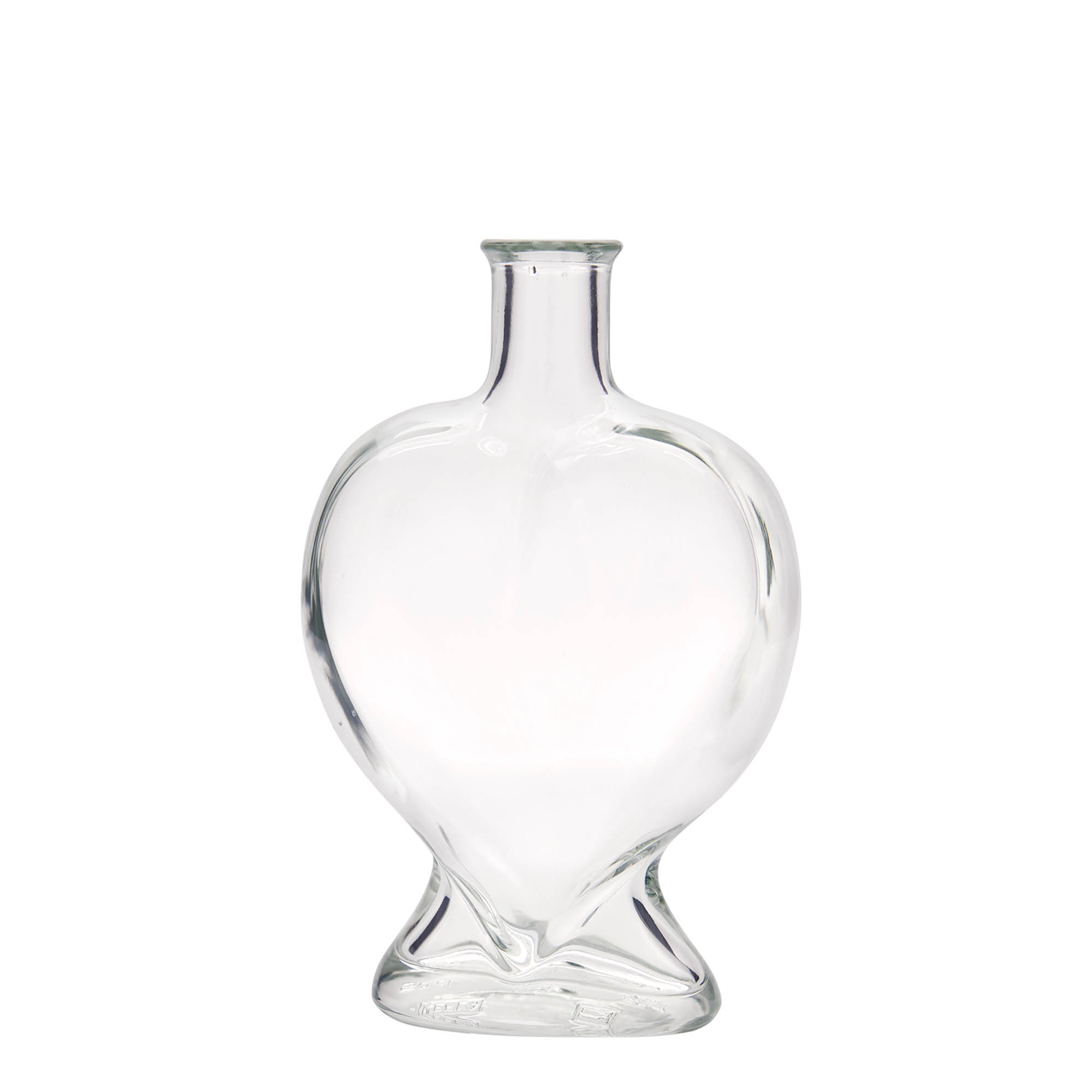 500 ml Glasflasche 'Herz', Mündung: Kork 500 ml Glasflasche 'Herz', Mündung: Kork