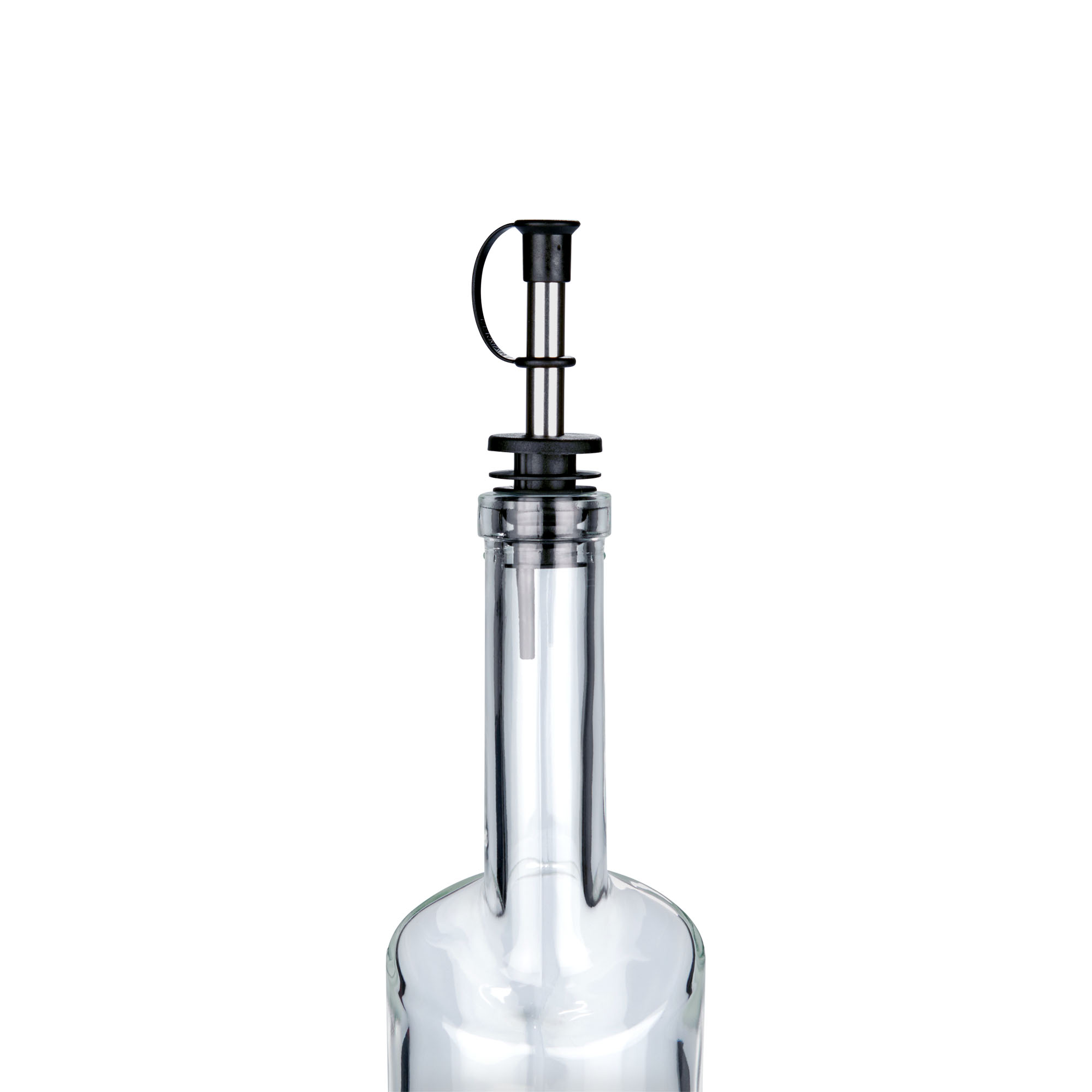 Ausgießer Inox mit Kappe, Edelstahl, silber