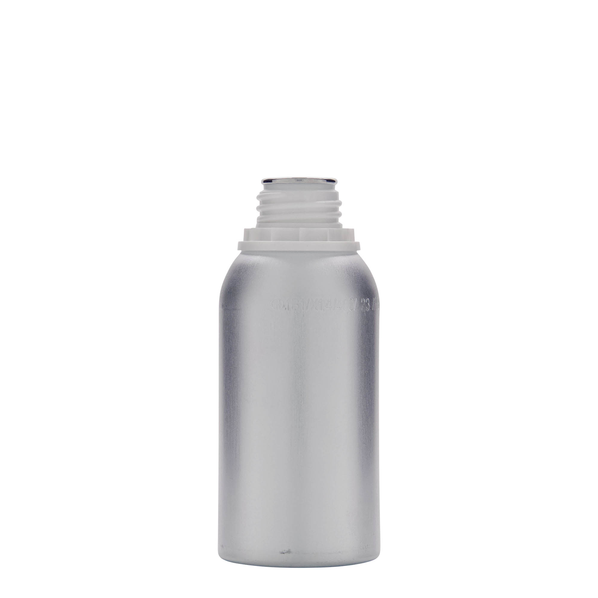 275 ml Aluminiumflasche, Metall, silber, Mündung: DIN 32