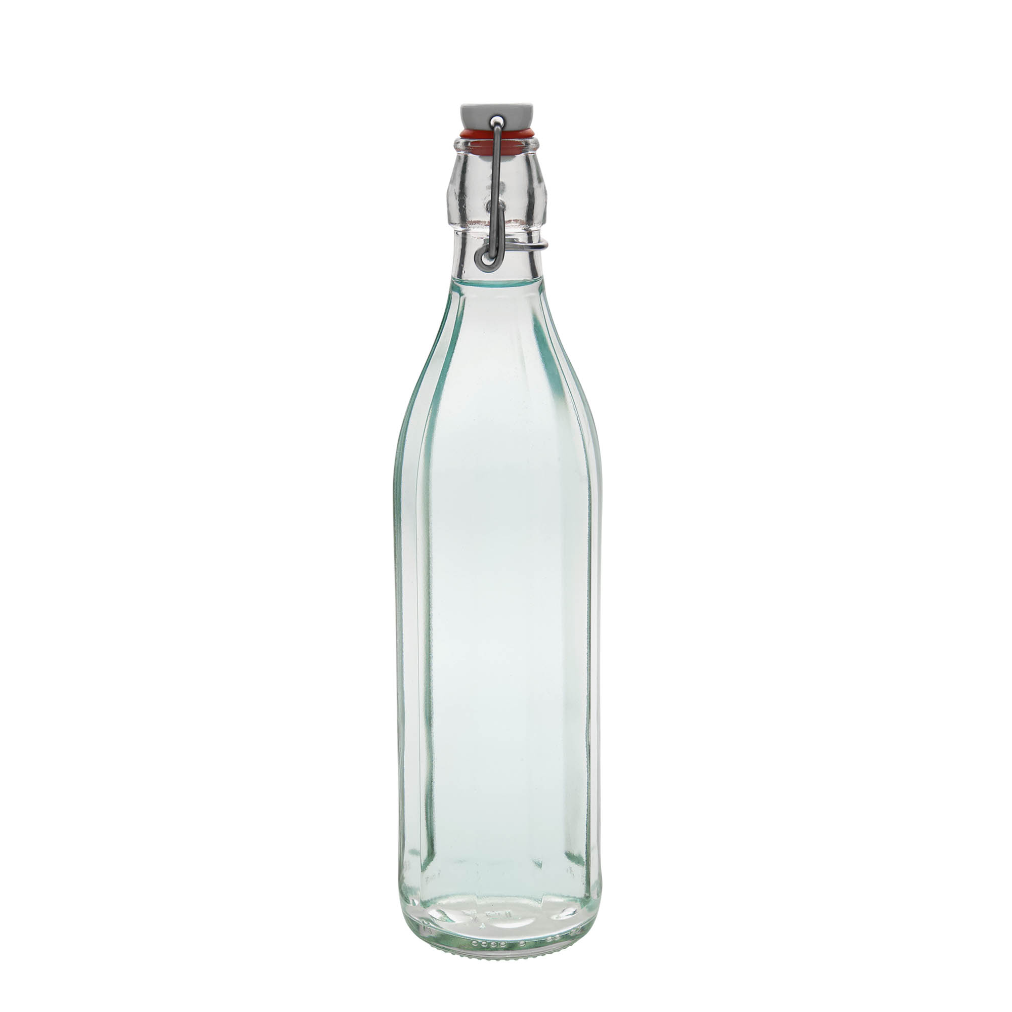 750 ml Glasflasche 'Bravo', zehneckig, Mündung: Bügelverschluss 750 ml Glasflasche 'Bravo', zehneckig, Mündung: Bügelverschluss