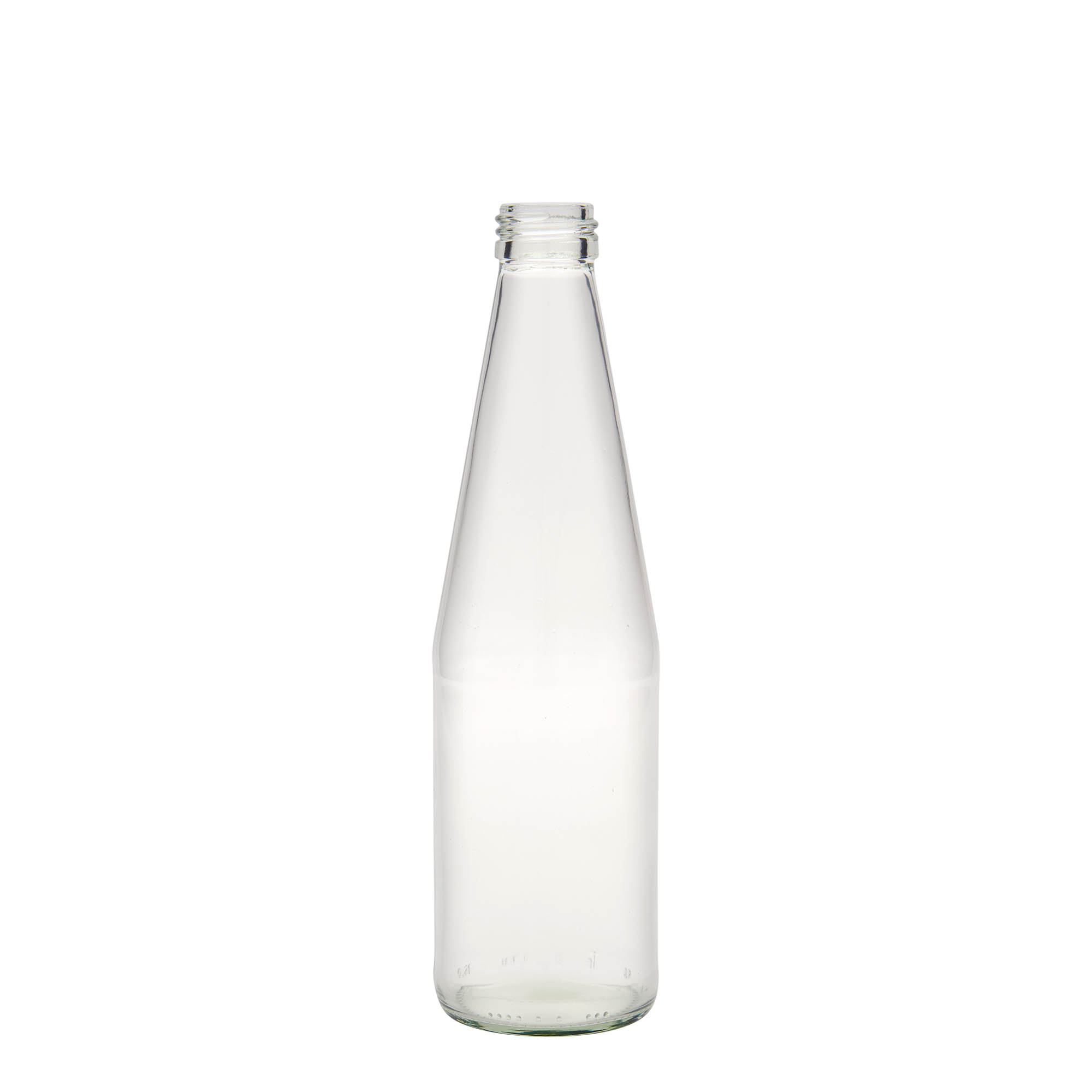 330 ml Universalflasche Karottenform, Glas, Mündung: PP 28