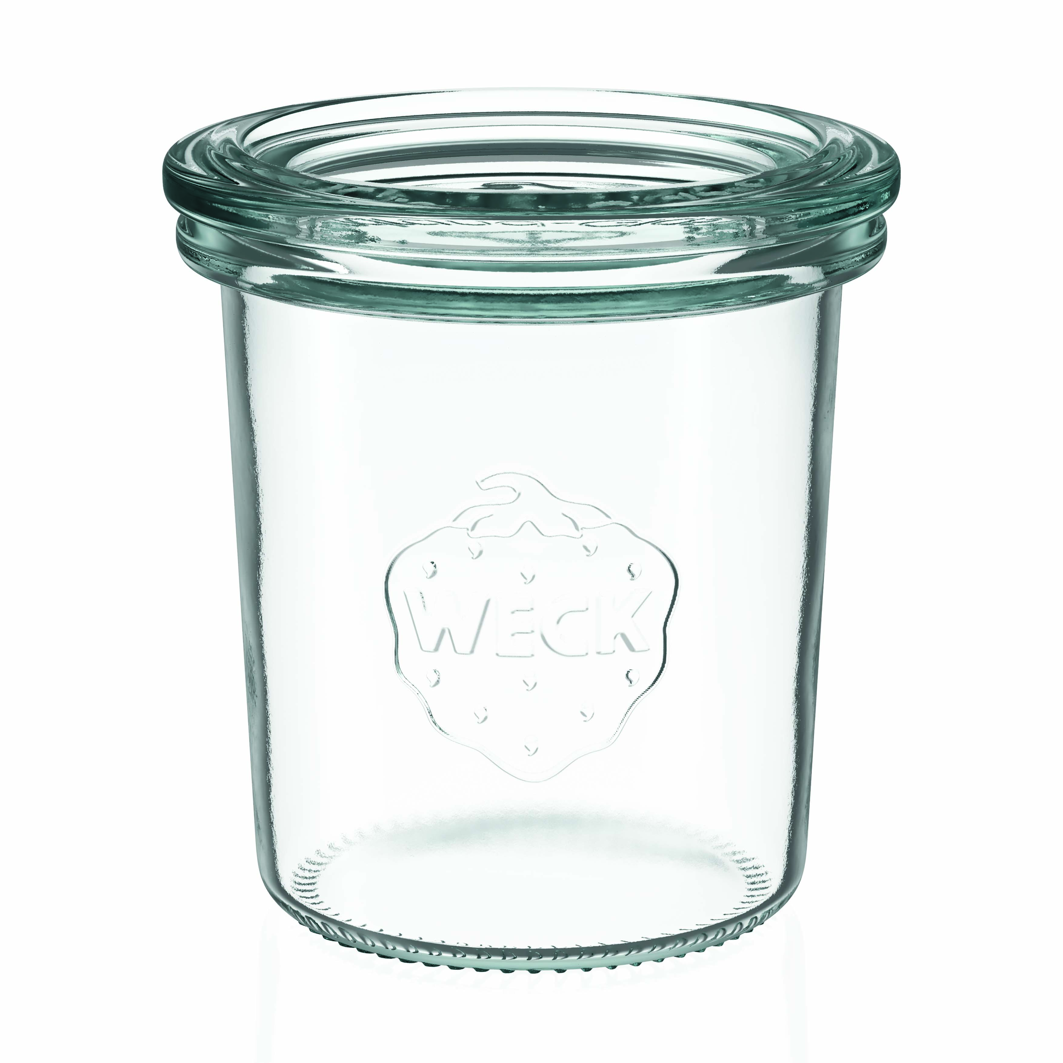 12x 160 ml WECK-Sturzglas mit Glasdeckel RR 60