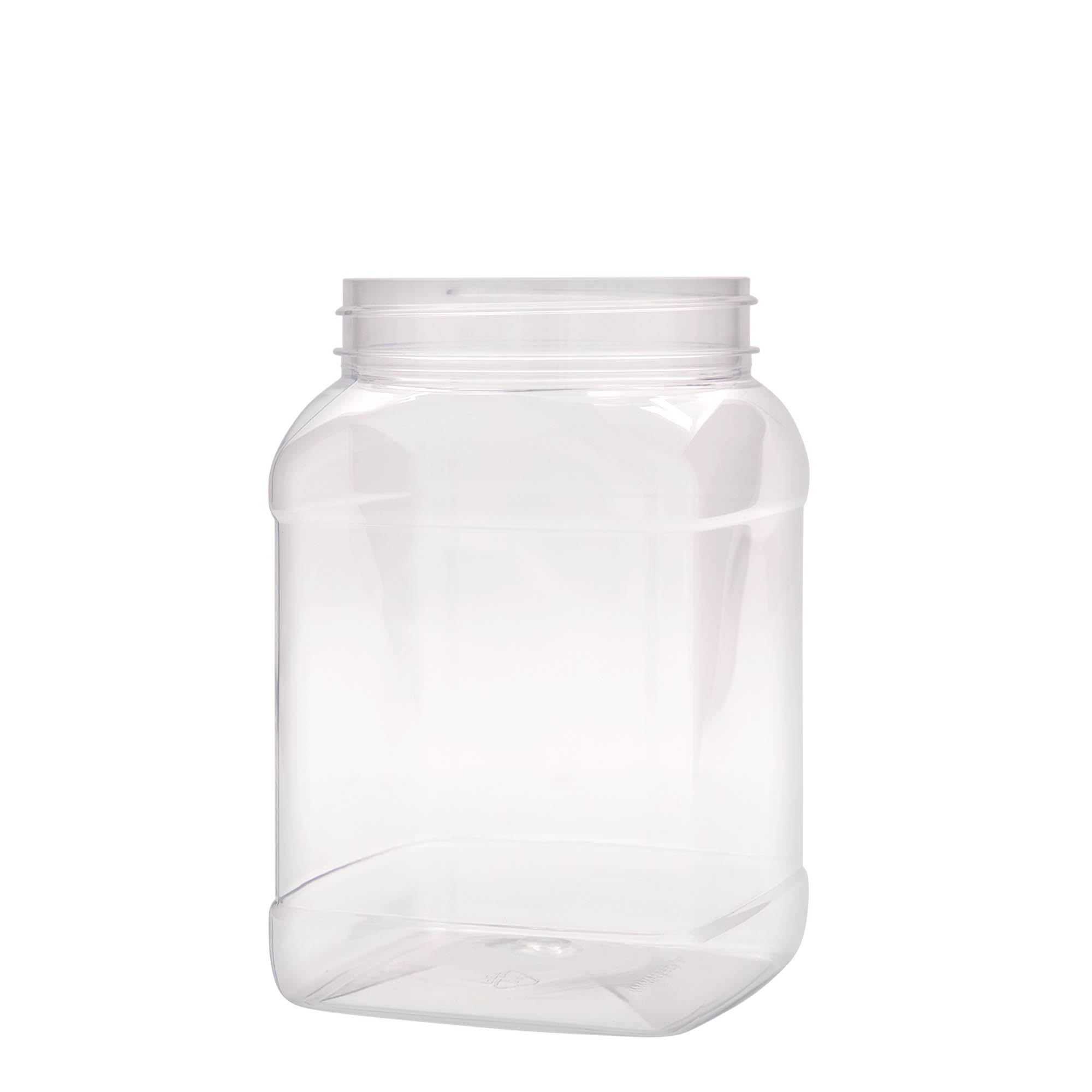 1.500 ml PET-Dose „Dana“, quadratisch, Kunststoff, Mündung: 100/400