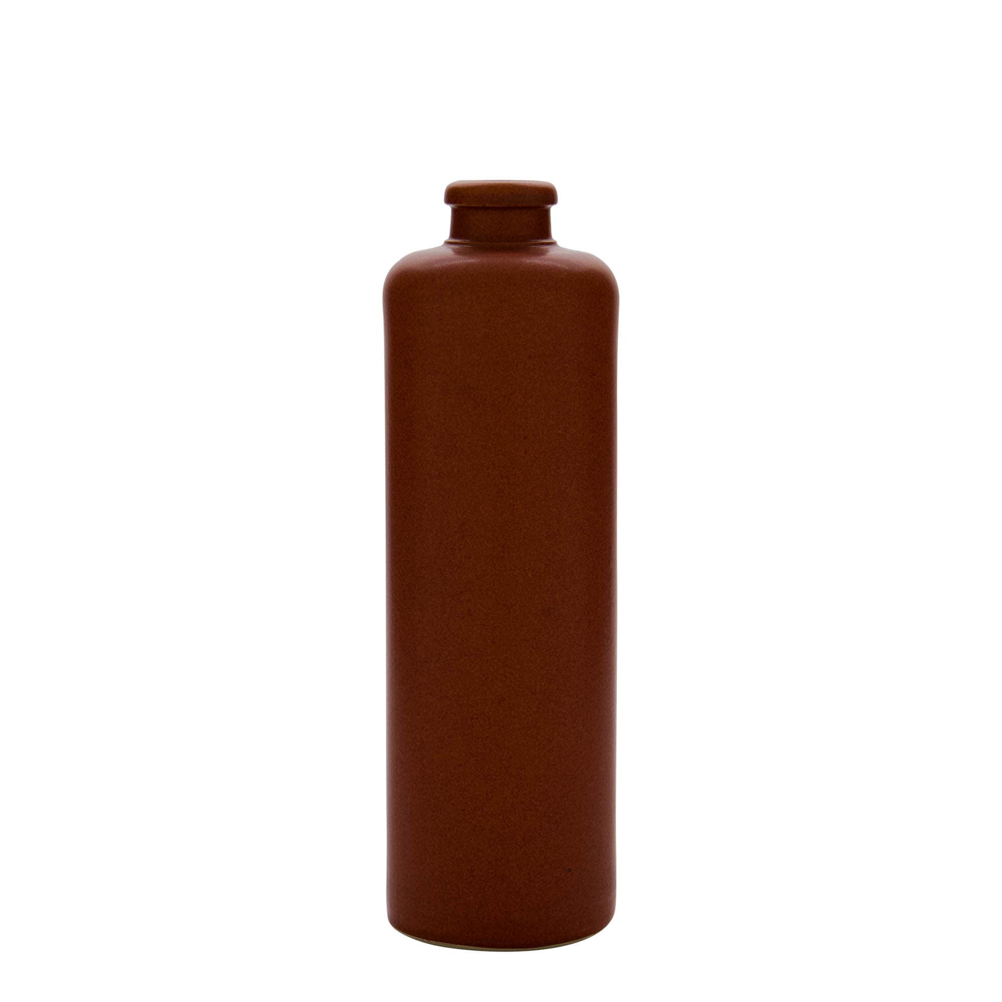 500 ml Tonkrug, Steinzeug, rot-braun, Mündung: Kork 500 ml Tonkrug, Steinzeug, rot-braun, Mündung: Kork