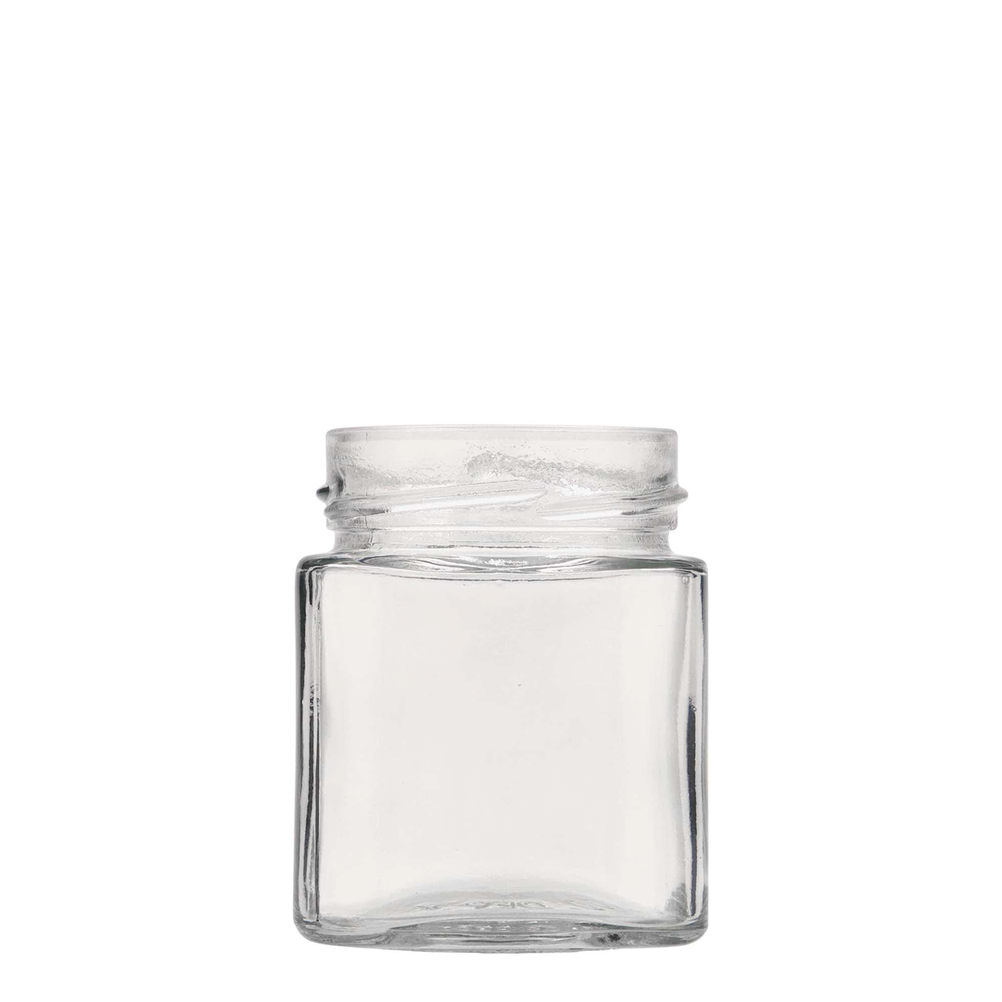 212 ml Vierkantglas 'Ikarus', Mündung: Deep-Twist-Off (DTO 63)