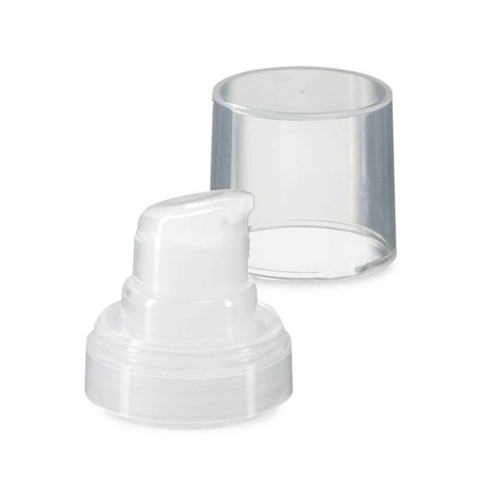 Airless Kopf Micro natur + naturfarbene, glänzende Steckkappe Airless Kopf Micro natur + naturfarbene, glänzende Steckkappe