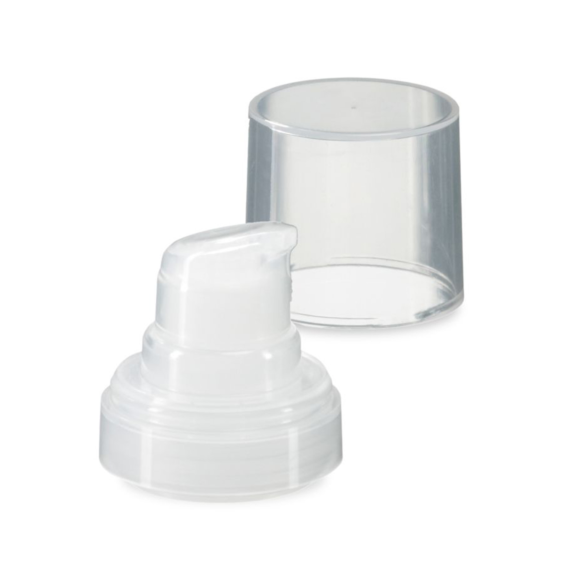 Airless Kopf Micro natur + naturfarbene, glänzende Steckkappe Airless Kopf Micro natur + naturfarbene, glänzende Steckkappe