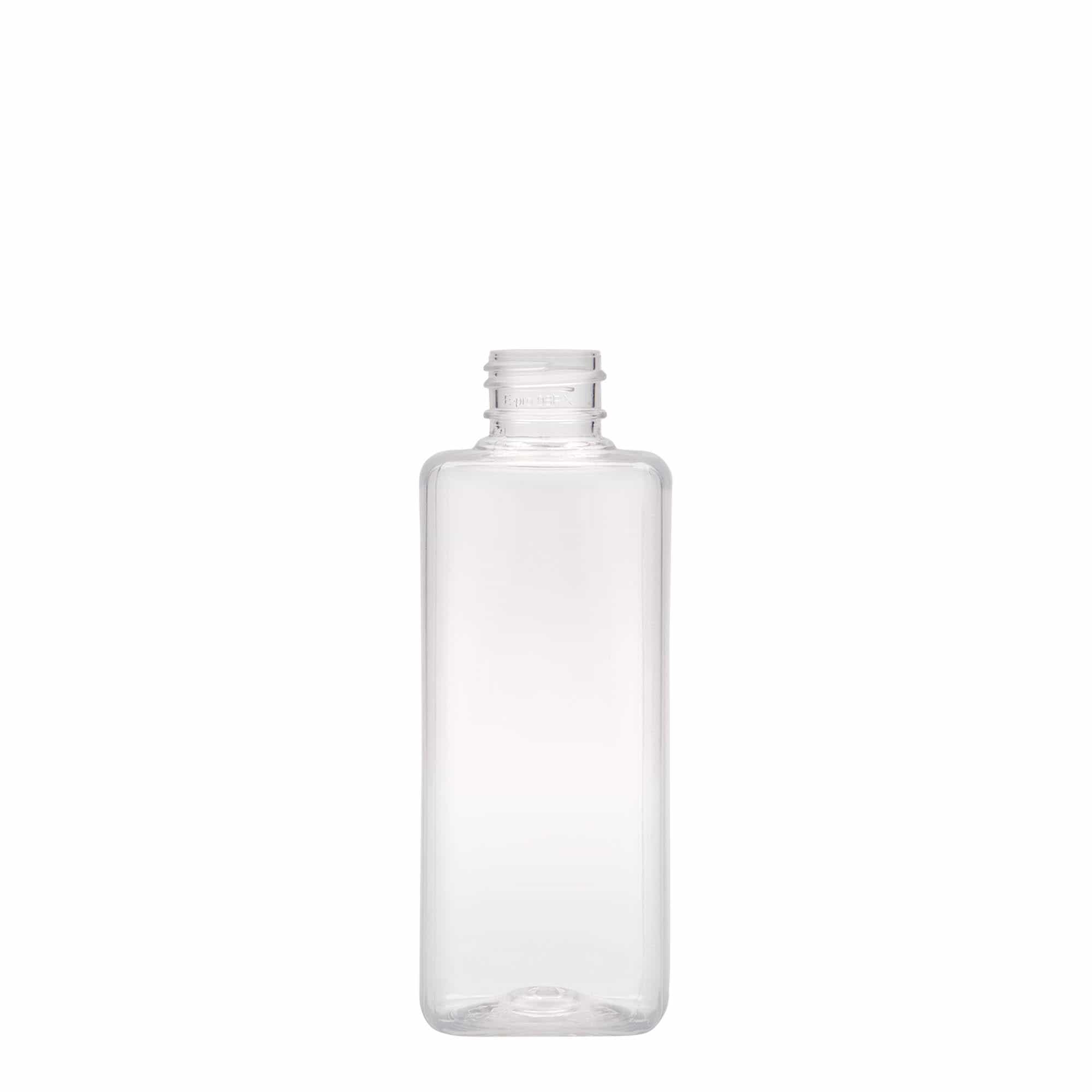 200 ml PET-Flasche 'Karl', quadratisch, Kunststoff, Mündung: 24/410 200 ml PET-Flasche 'Karl', quadratisch, Kunststoff, Mündung: 24/410