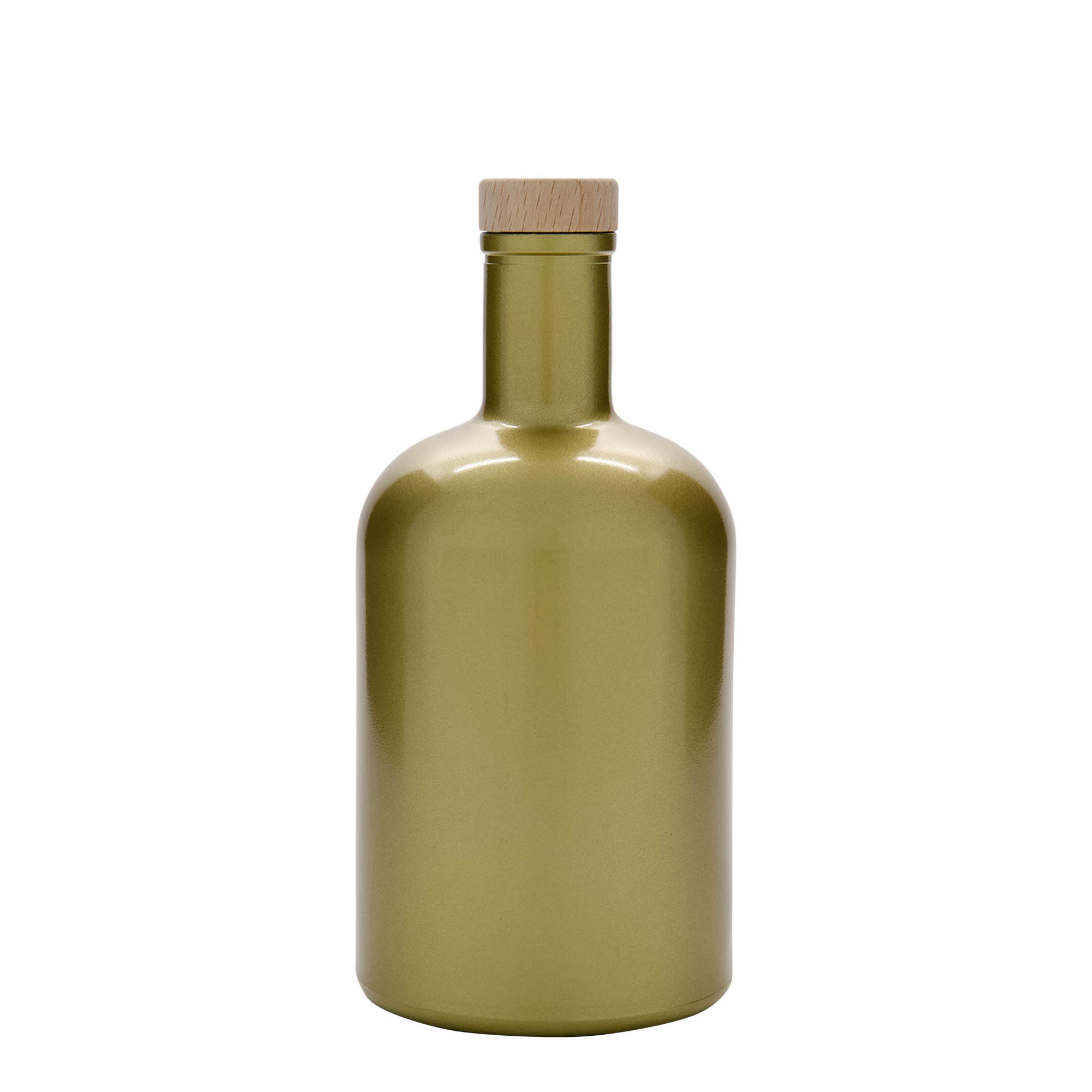 700 ml Glasflasche 'Gerardino', gold, Mündung: Kork