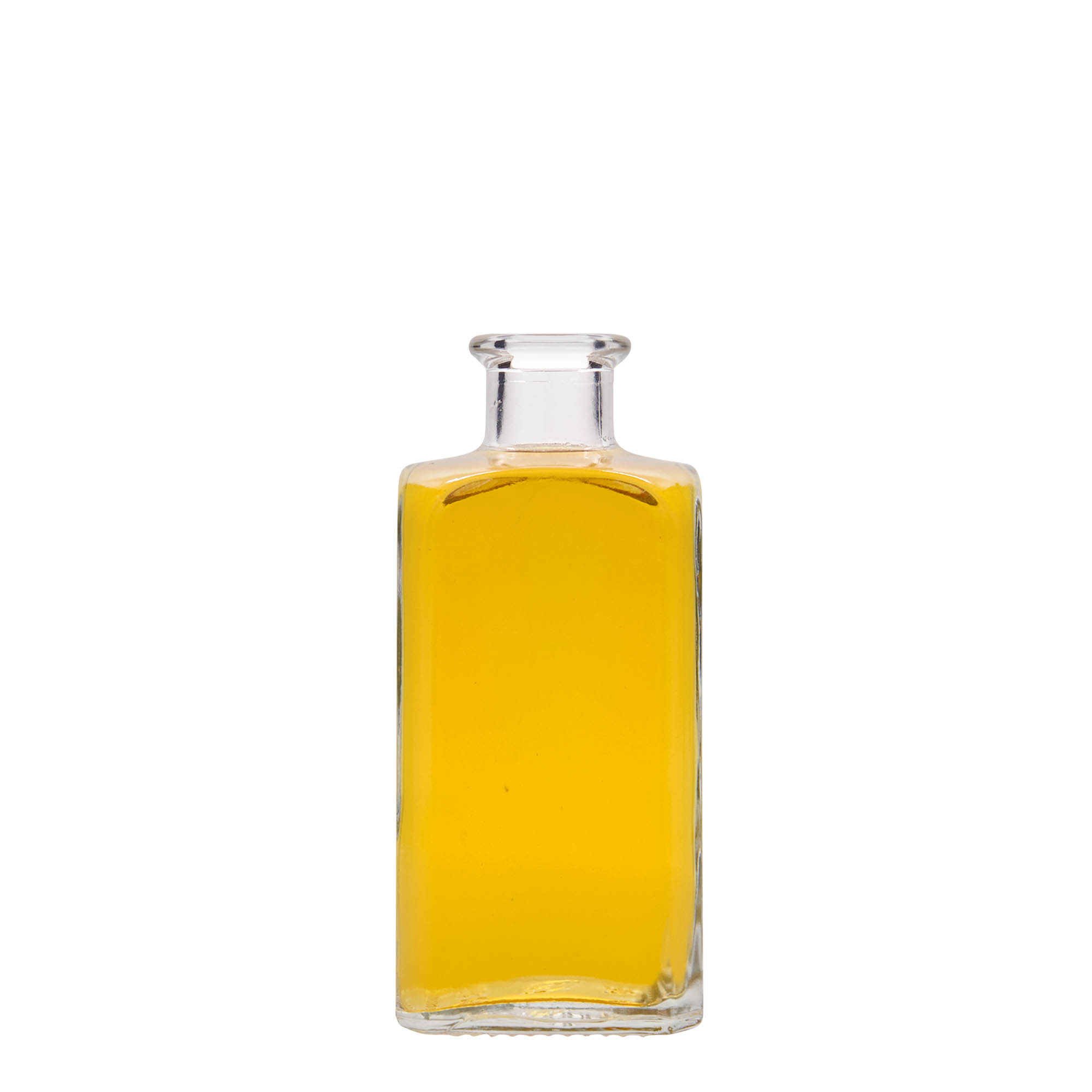 250 ml Glasflasche Apotheker Carré, quadratisch, Mündung: Kork 250 ml Glasflasche Apotheker Carré, quadratisch, Mündung: Kork