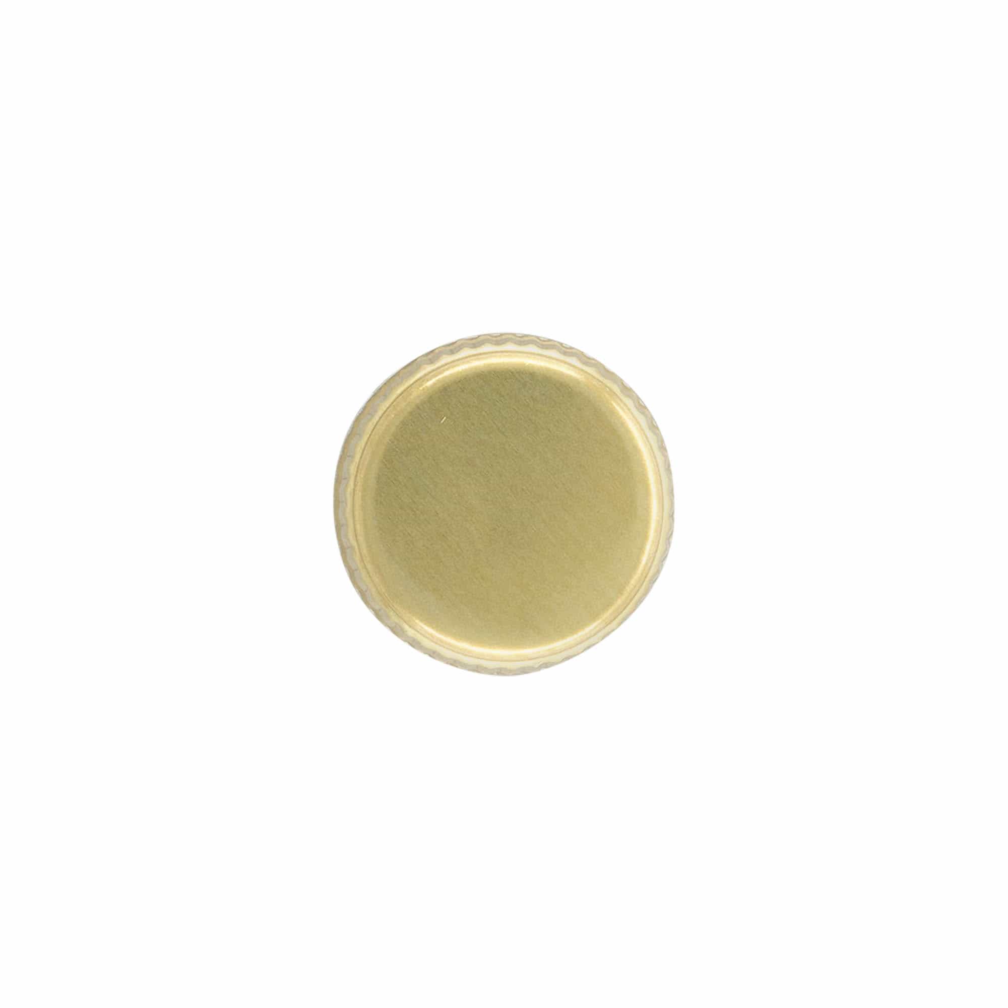 Schraubverschluss, Metall, gold, für Mündung: PP 28