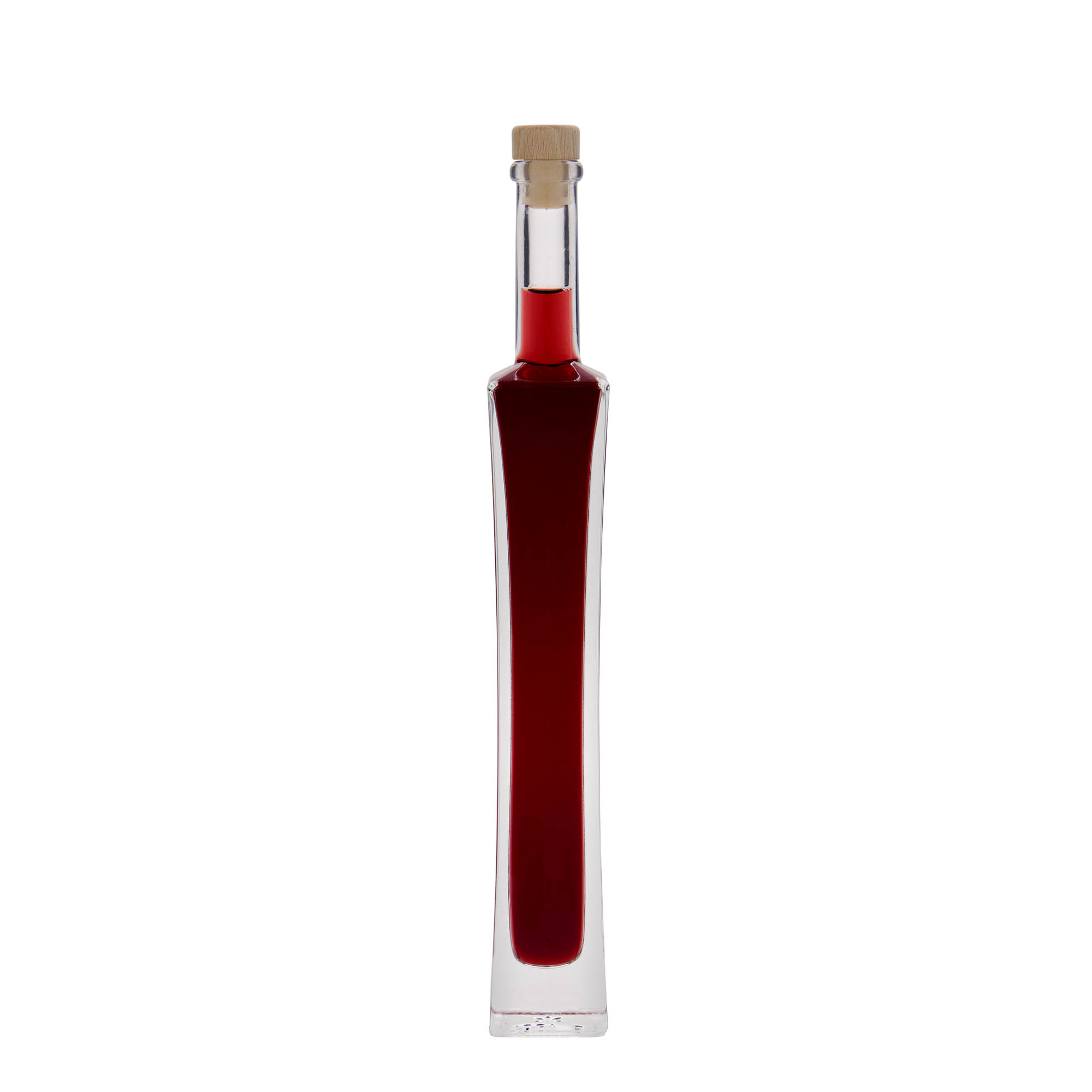 100 ml Glasflasche „Koko“, quadratisch, Mündung: Kork