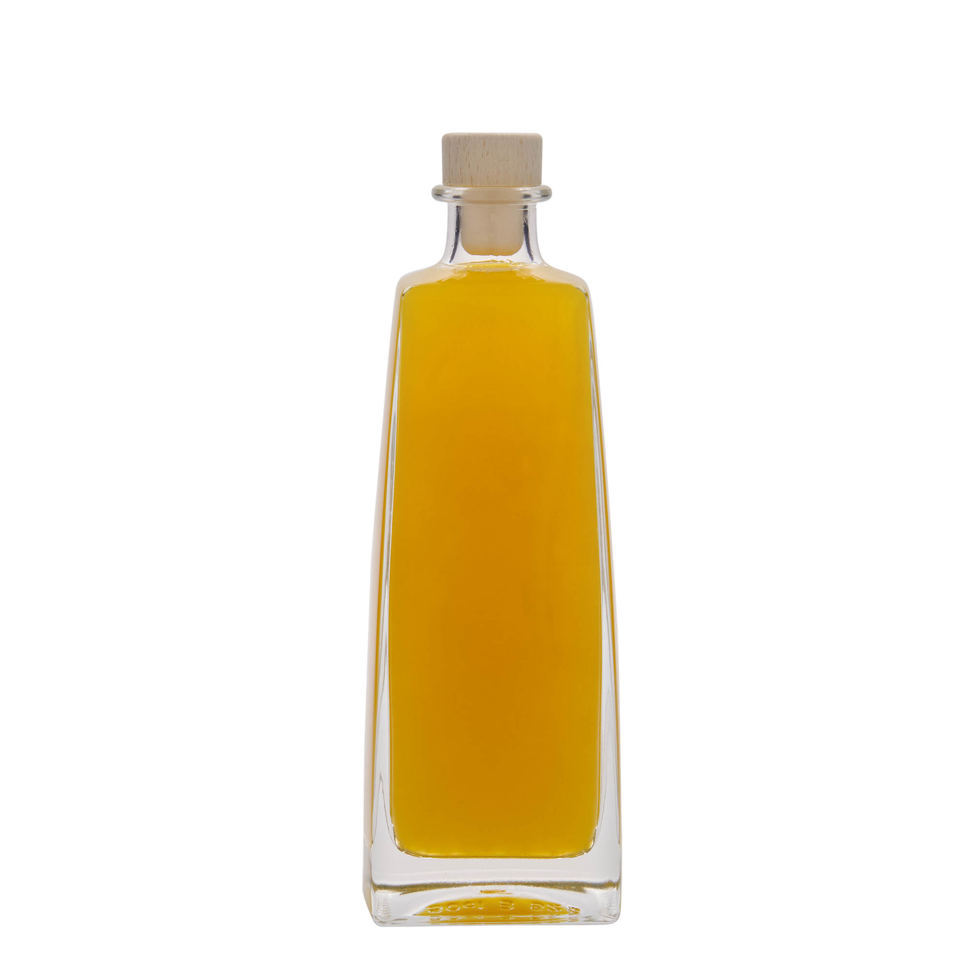 500 ml Glasflasche 'Timmy', rechteckig, Mündung: Kork
