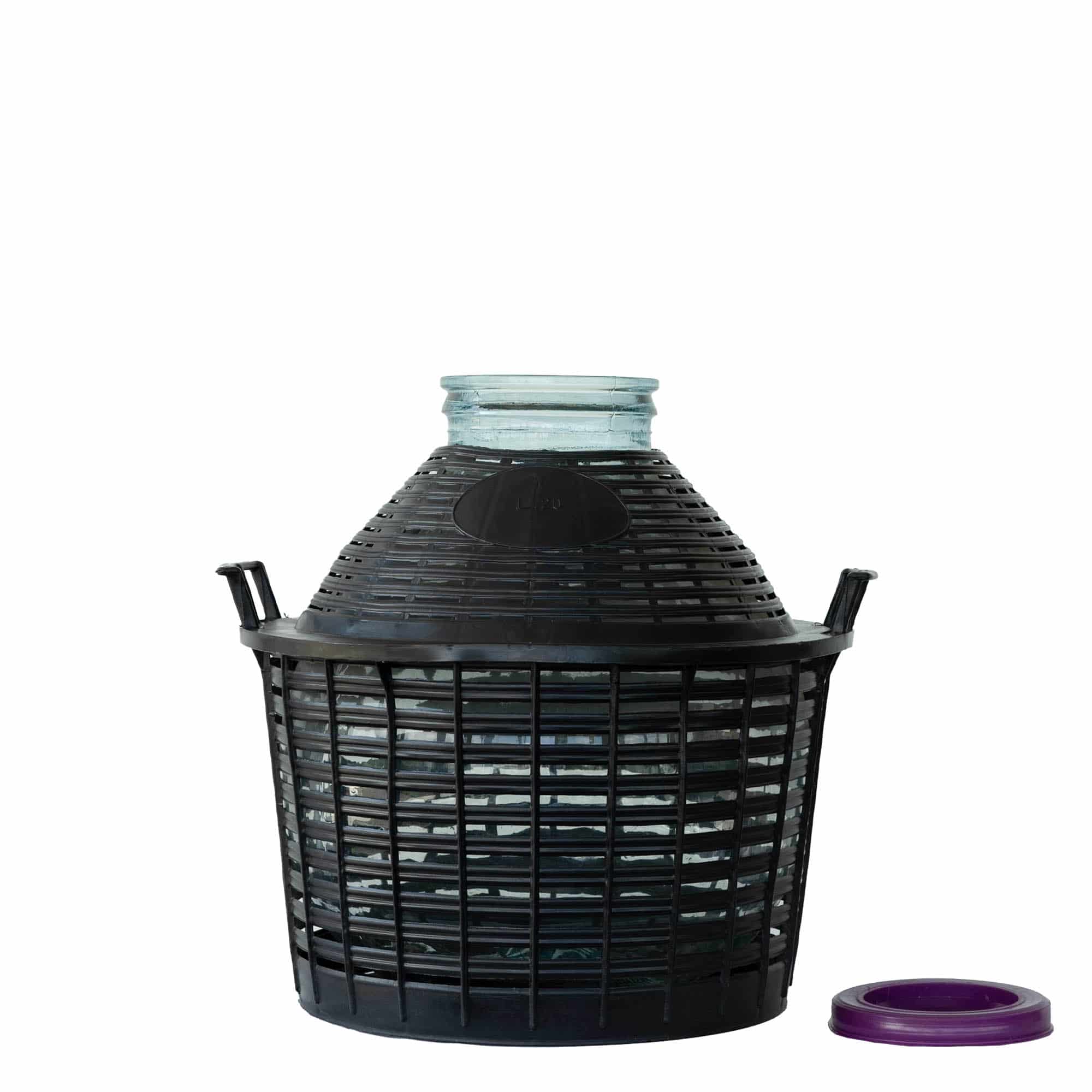 20 l Ballonflasche Weithals, Glas, Mündung: Schraubverschluss