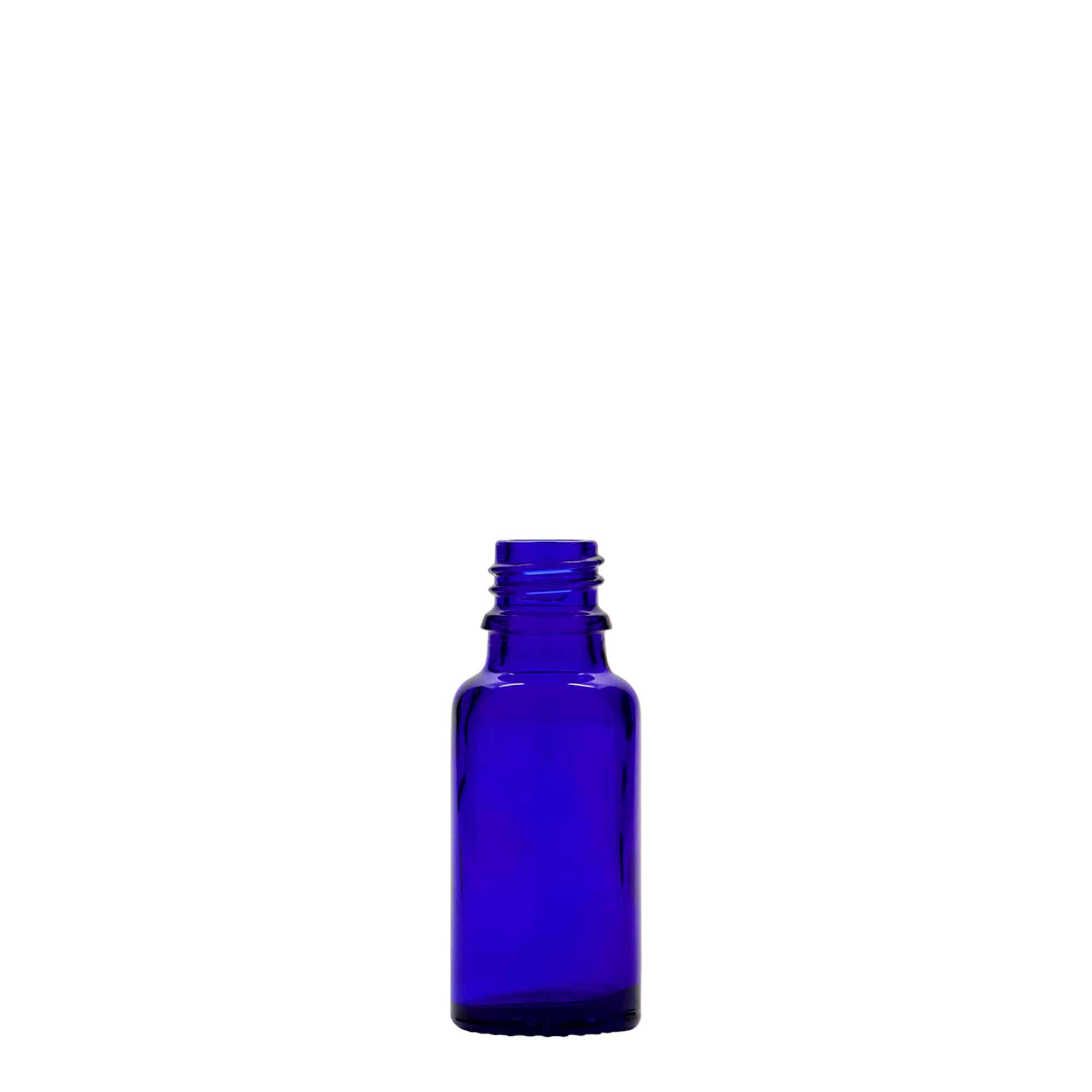20 ml Medizinflasche, Glas, royalblau, Mündung: DIN 18 20 ml Medizinflasche, Glas, royalblau, Mündung: DIN 18