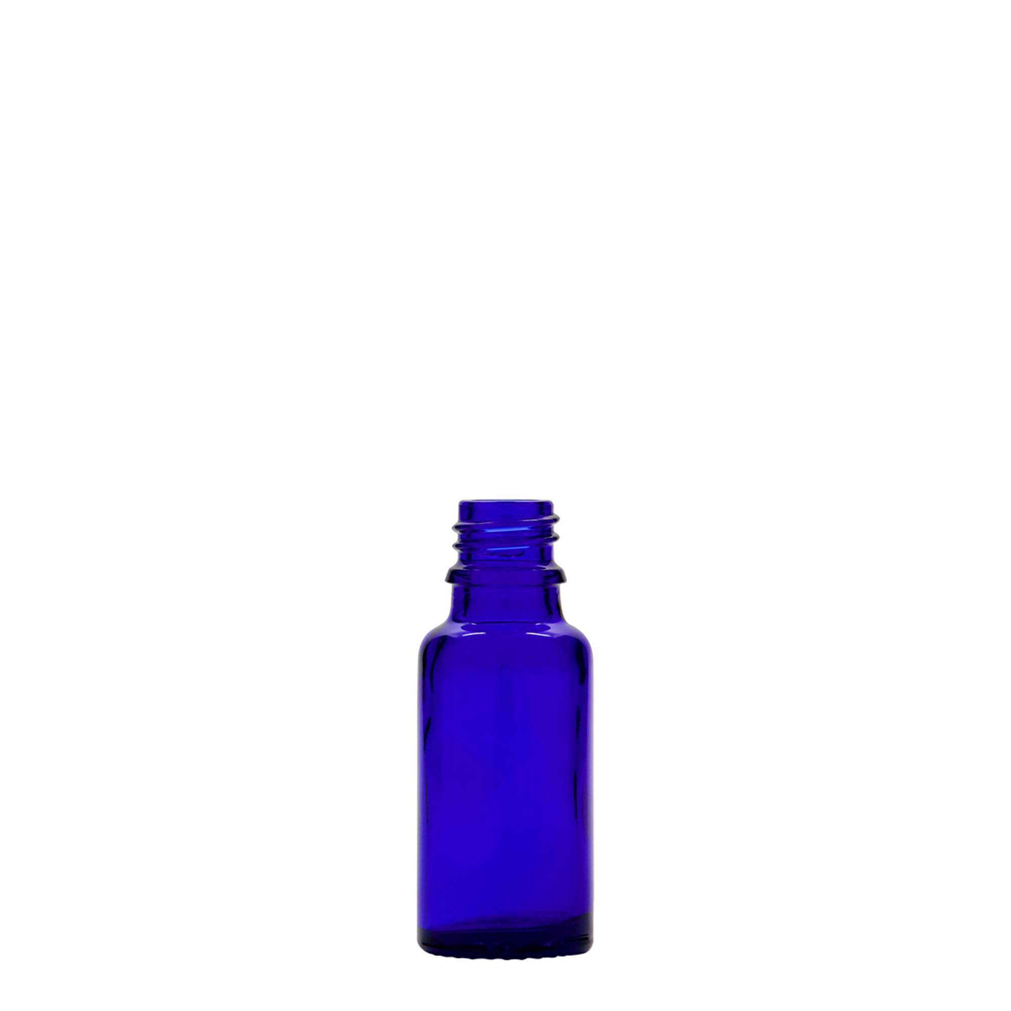 20 ml Medizinflasche, Glas, royalblau, Mündung: DIN 18 20 ml Medizinflasche, Glas, royalblau, Mündung: DIN 18