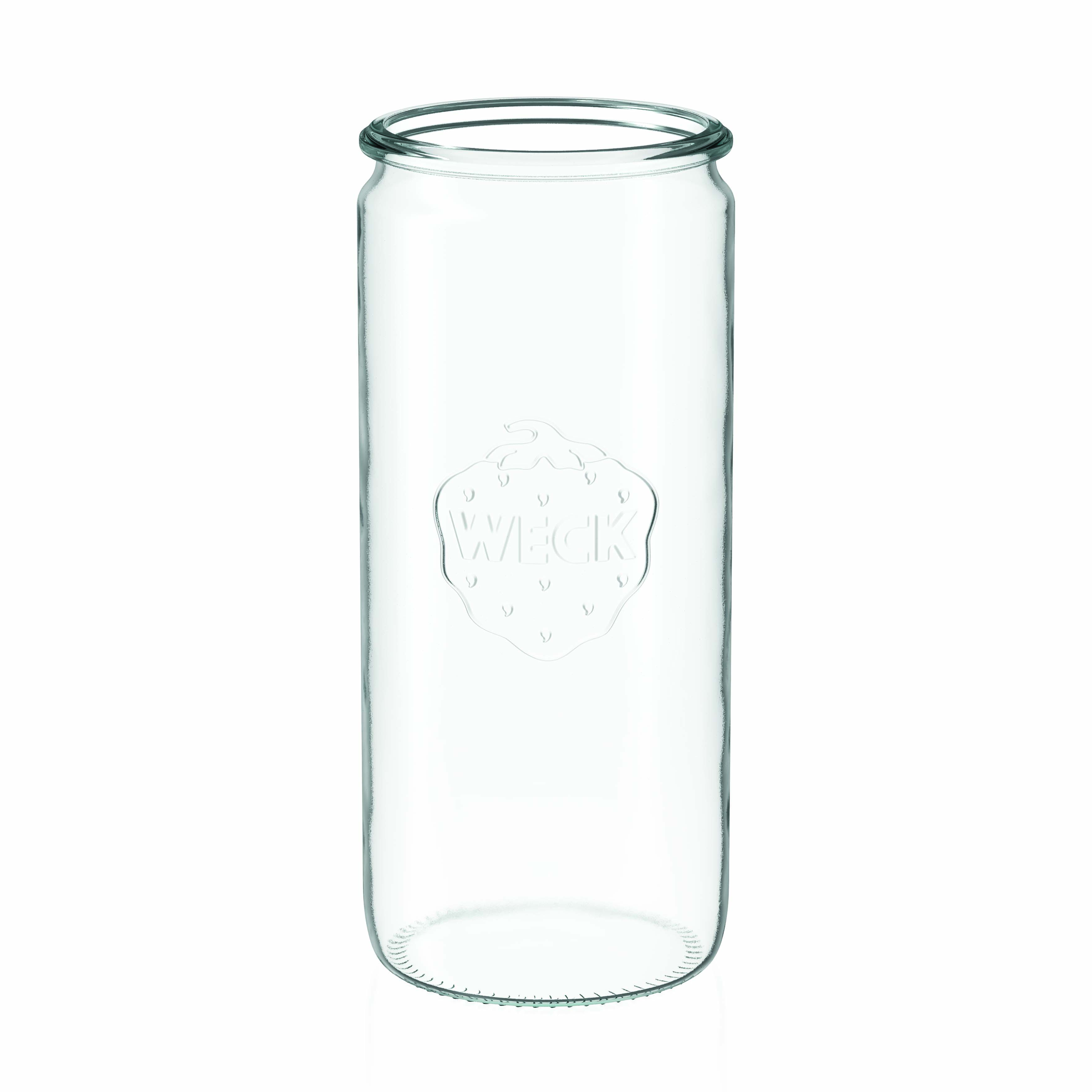 6x 1040 ml WECK-Zylinderglas mit Glasdeckel RR 80