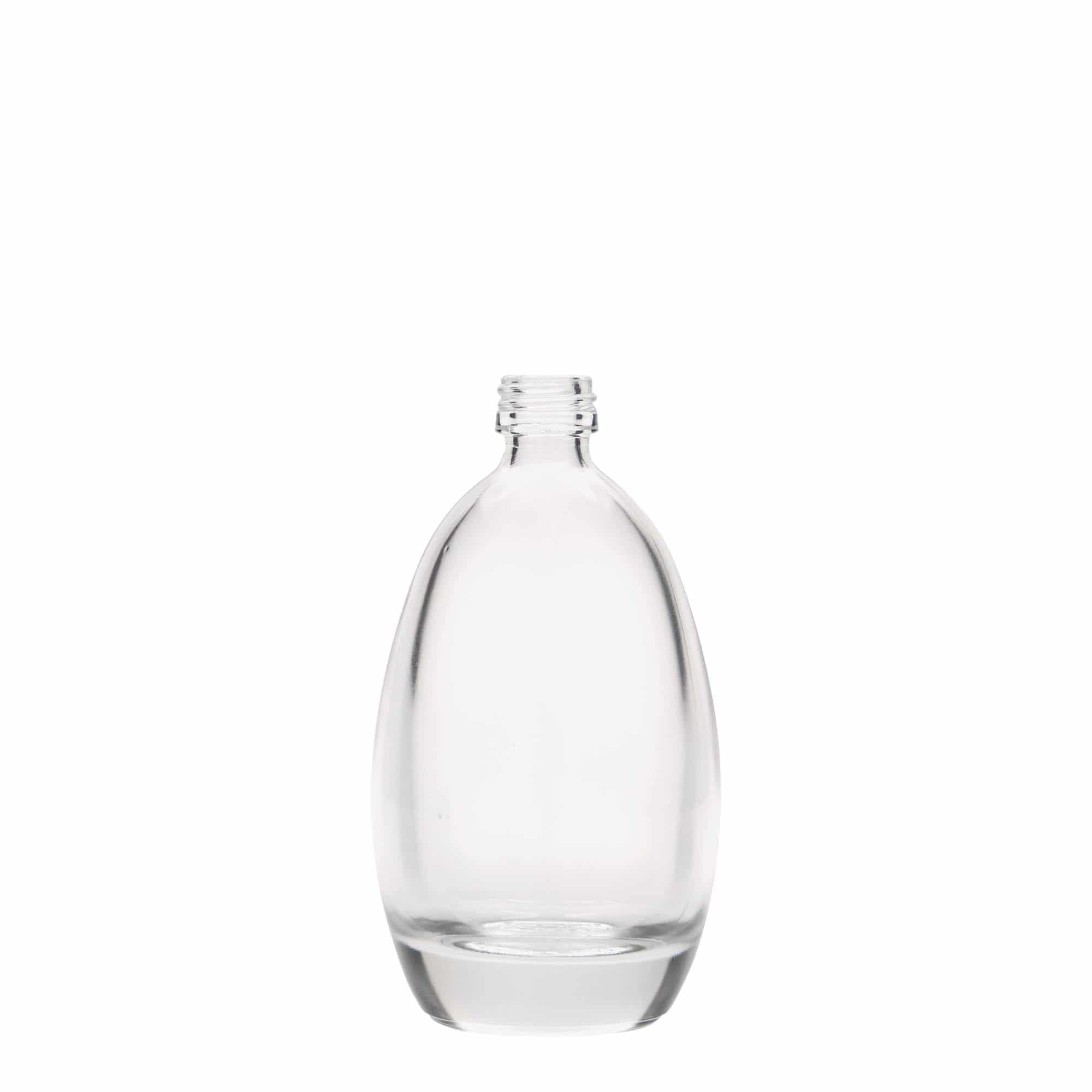 100 ml Glasflasche 'Ei', Mündung: PP 18 100 ml Glasflasche 'Ei', Mündung: PP 18