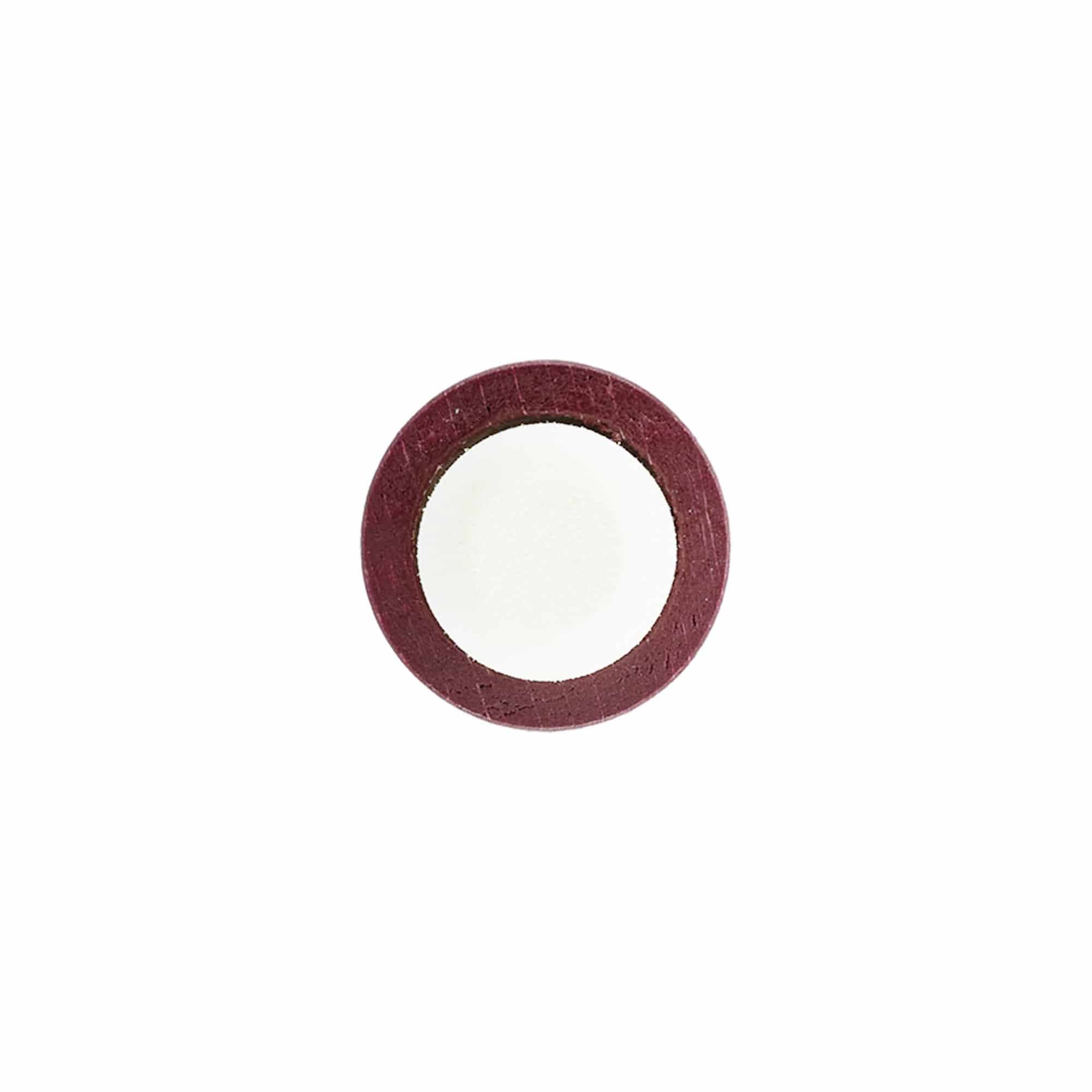 Griffkorken 19 mm, Holz/Kunststoff, bordeauxrot, für Mündung: Kork