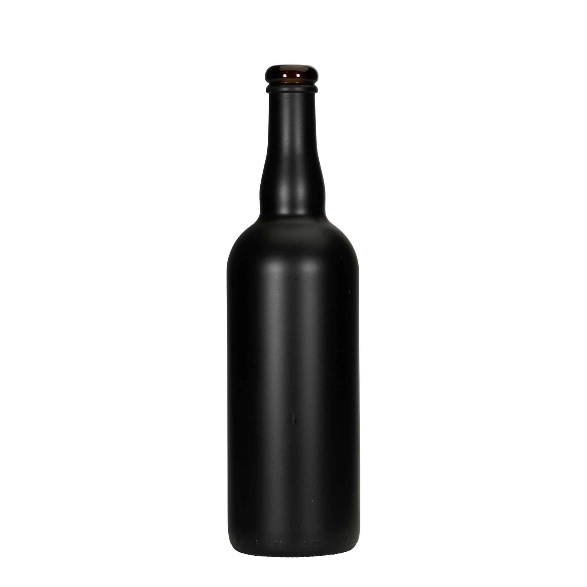 750 ml Bierflasche Belgien, Glas, schwarz, Mündung: Kork 750 ml Bierflasche Belgien, Glas, schwarz, Mündung: Kork
