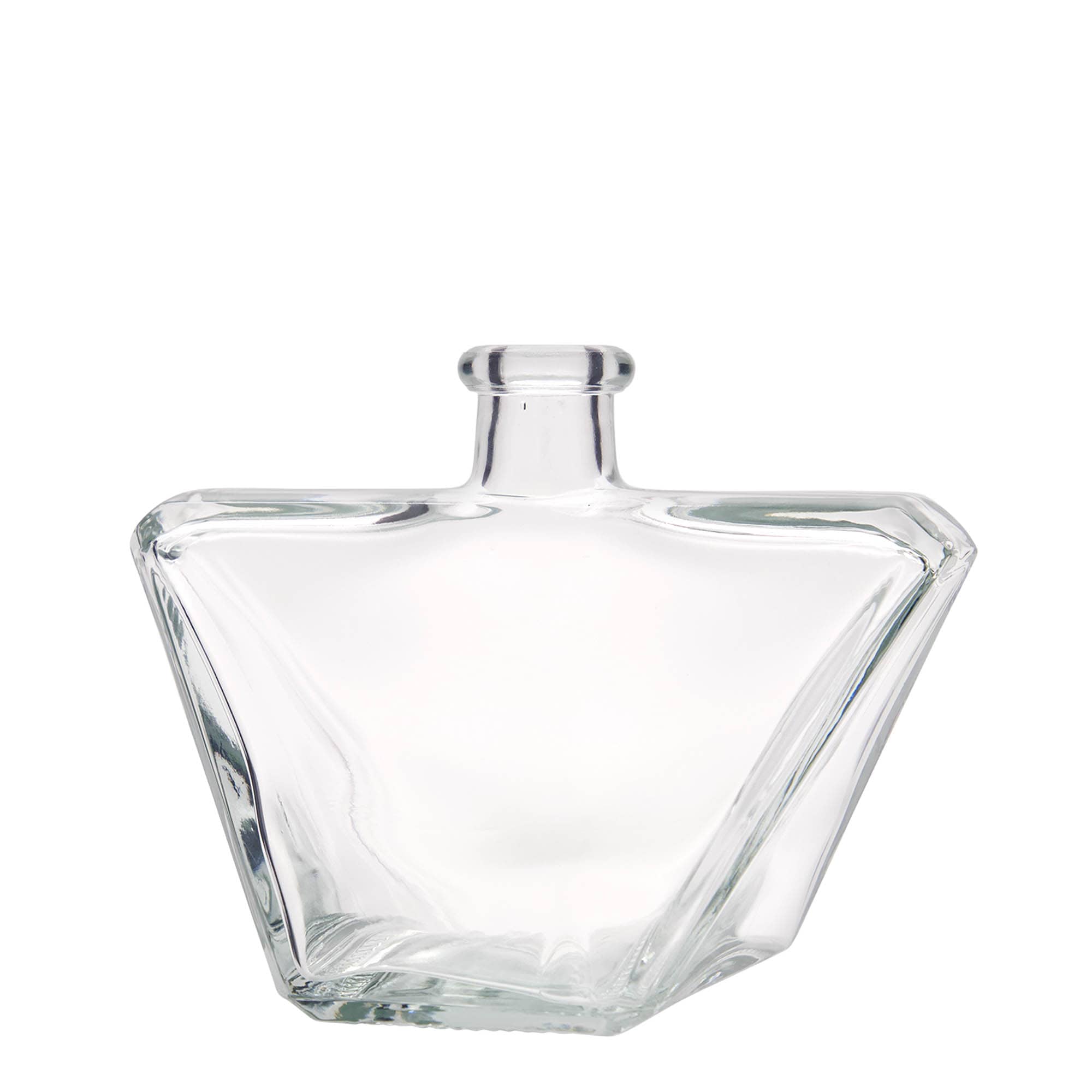 500 ml Glasflasche „Charly“, rechteckig, Mündung: Kork