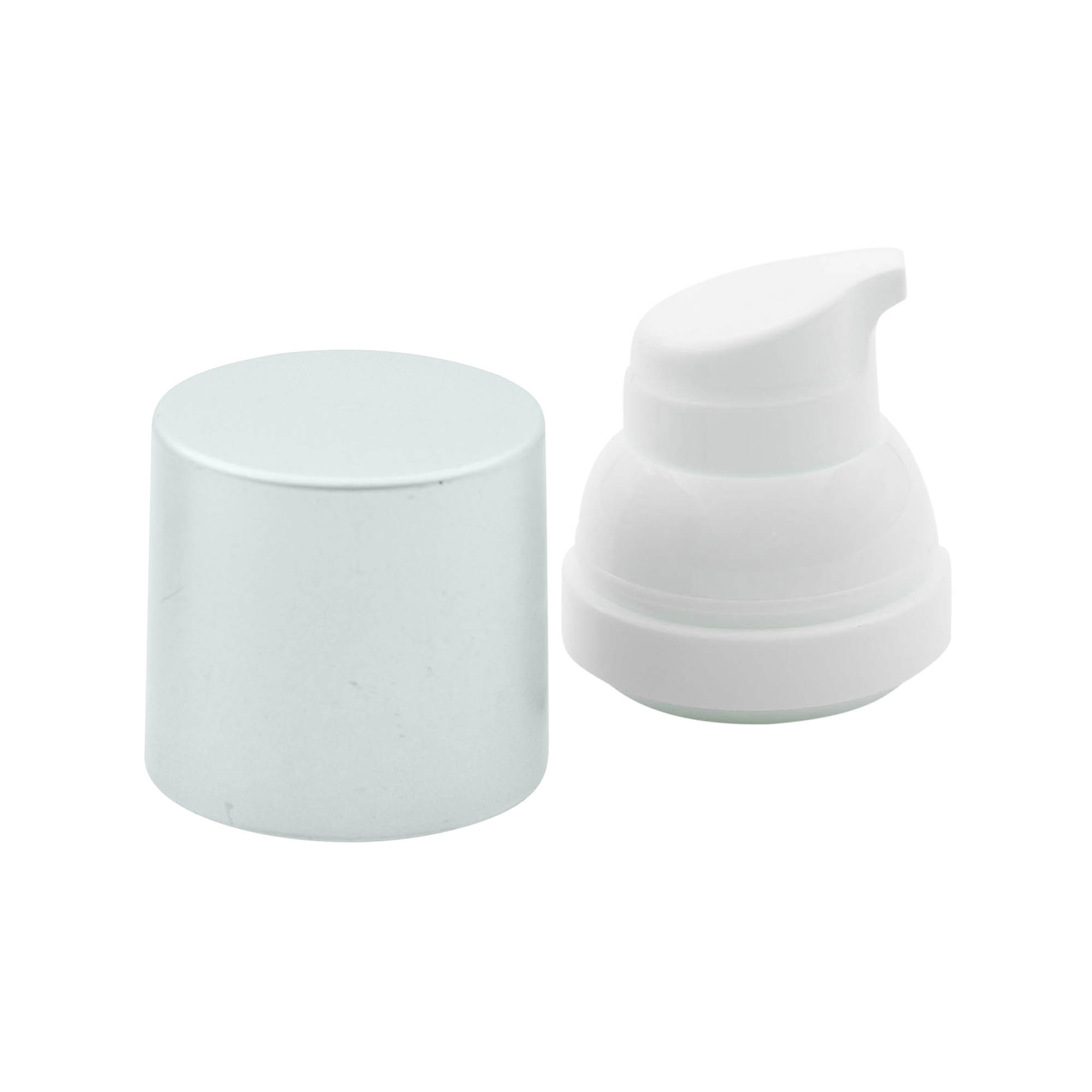 Airless Dispenser Pumpkopf 'Mezzo', PP-Kunststoff, silber Airless Dispenser Pumpkopf 'Mezzo', PP-Kunststoff, silber