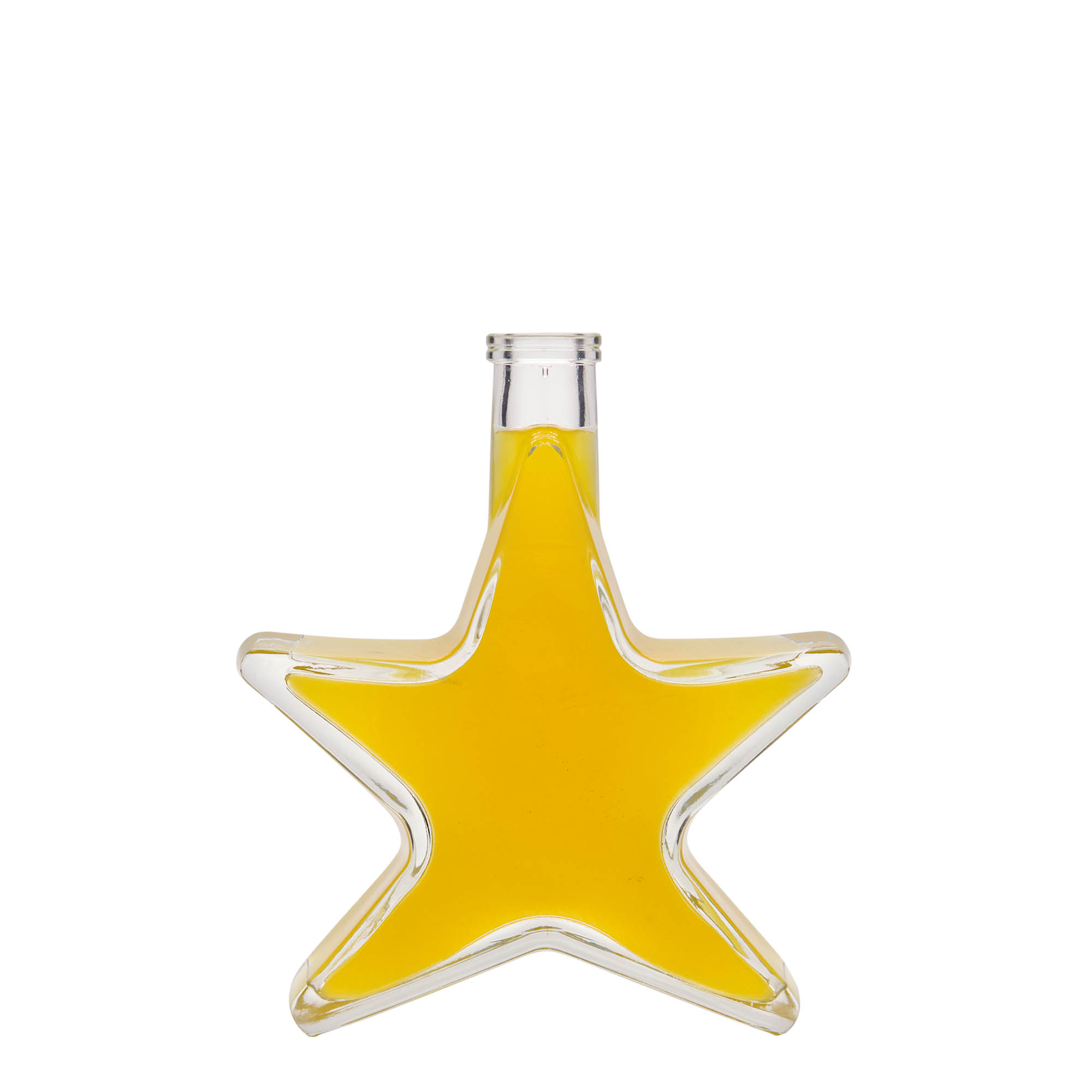 200 ml Glasflasche 'Stern', Mündung: Kork 200 ml Glasflasche 'Stern', Mündung: Kork