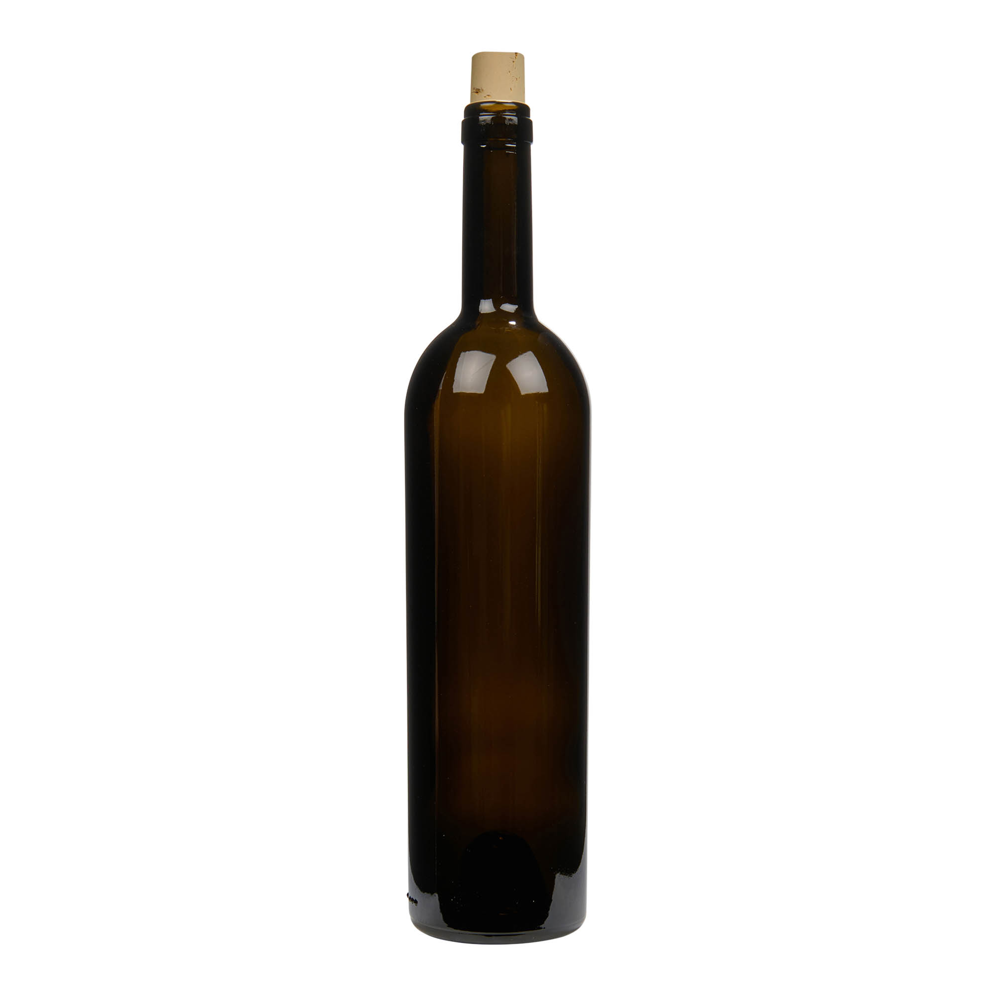 750 ml Weinflasche 'Liberty', antikgrün, Mündung: Kork 750 ml Weinflasche 'Liberty', antikgrün, Mündung: Kork