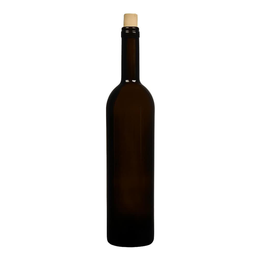 750 ml Weinflasche 'Liberty', antikgrün, Mündung: Kork