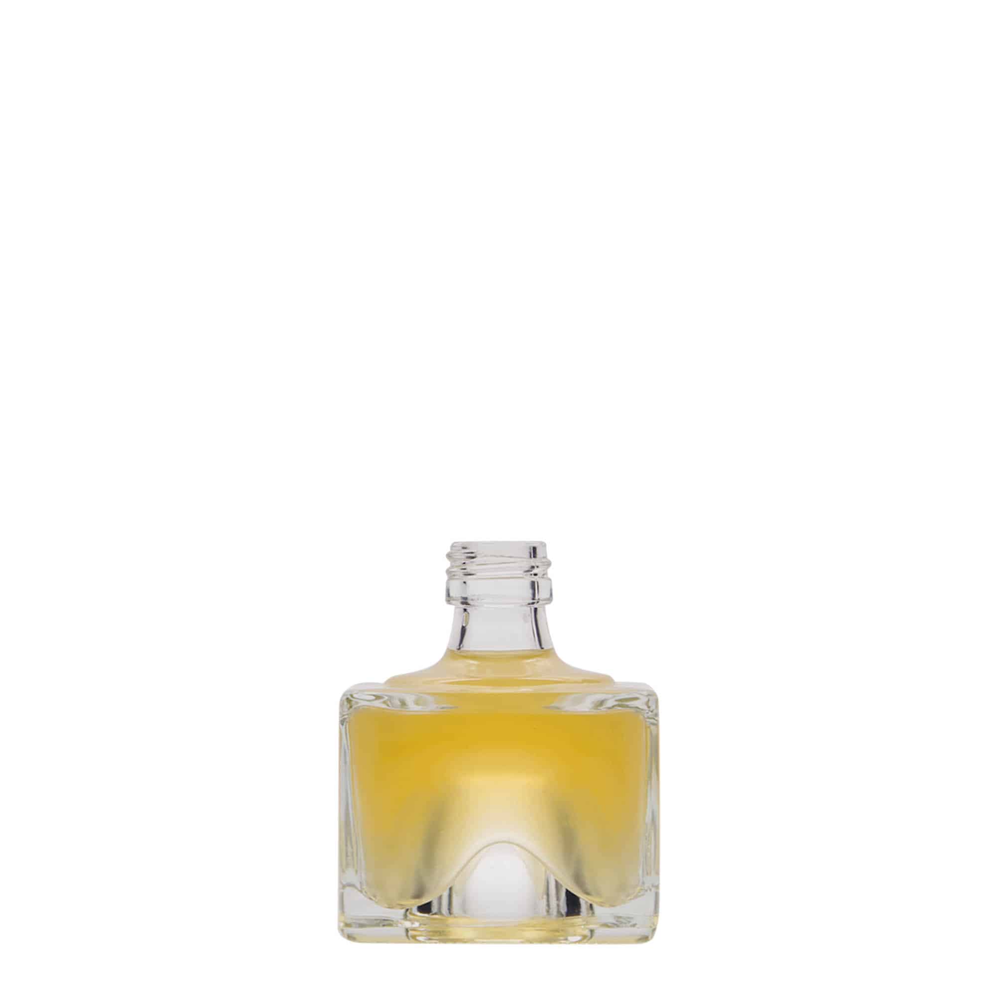 40 ml Glasflasche „Cocolores“, quadratisch, Mündung: PP 18
