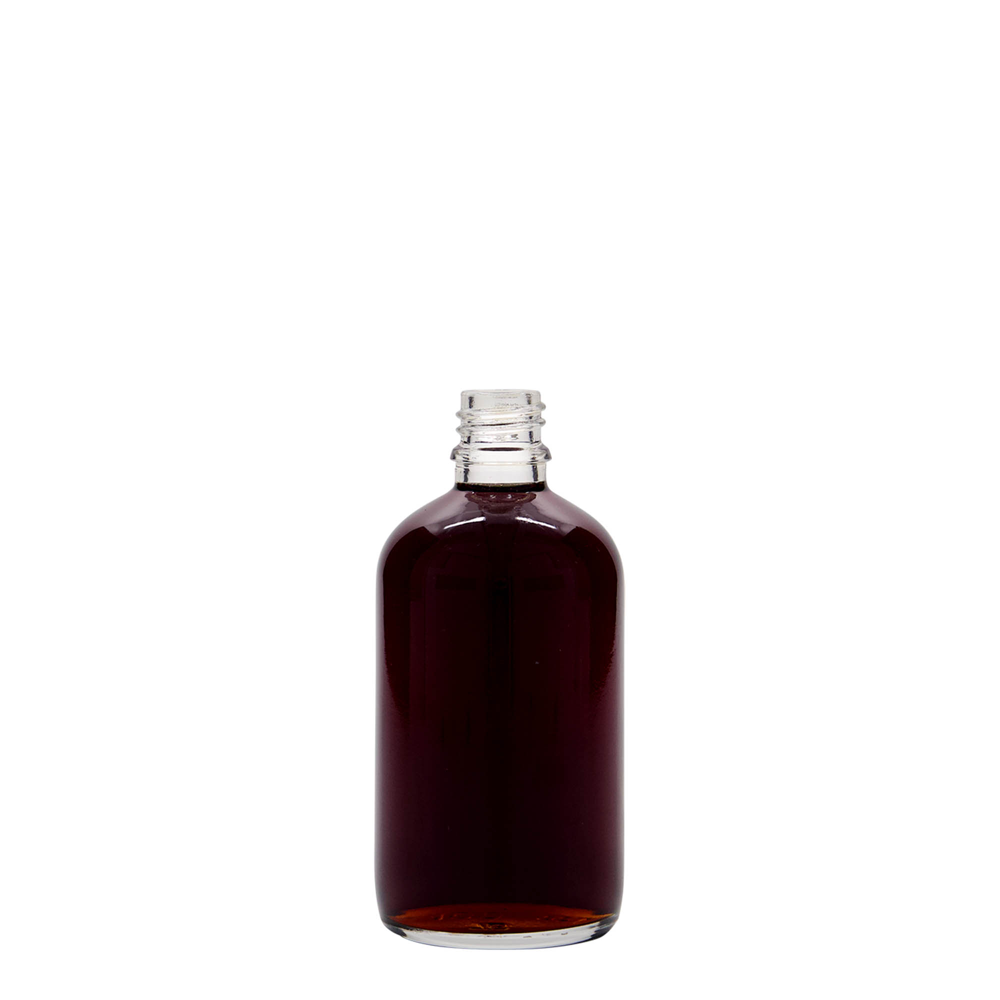 100 ml Medizinflasche, Glas, Mündung: DIN 18 100 ml Medizinflasche, Glas, Mündung: DIN 18