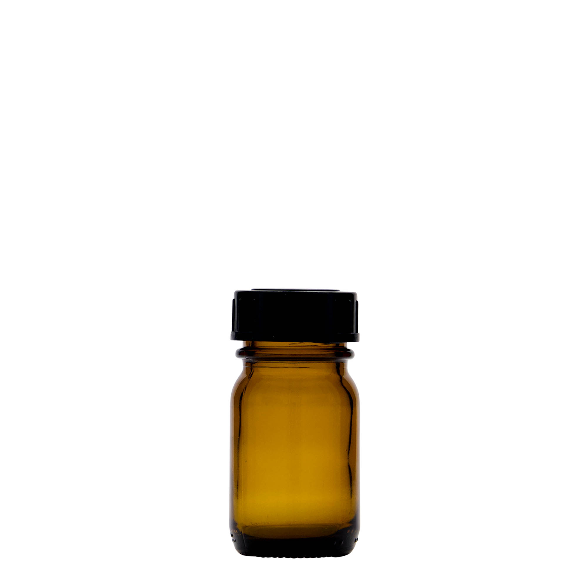 30 ml Weithalsglas, braun, Mündung: DIN 32 30 ml Weithalsglas, braun, Mündung: DIN 32