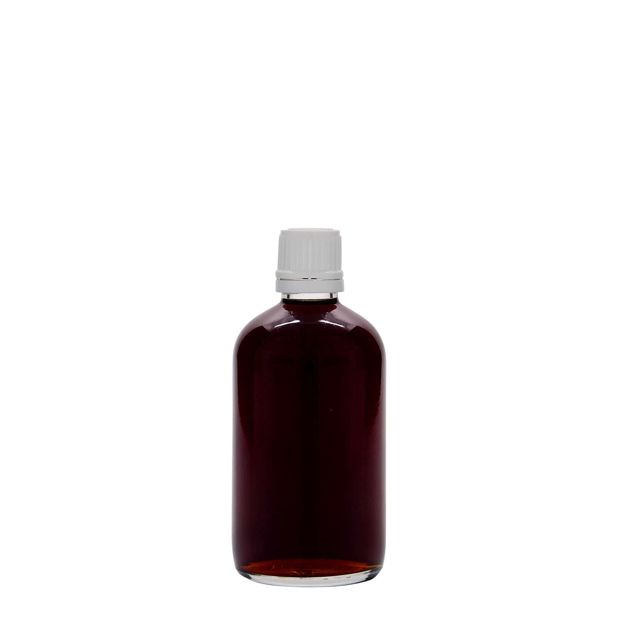 100 ml Medizinflasche, Glas, Mündung: DIN 18 100 ml Medizinflasche, Glas, Mündung: DIN 18
