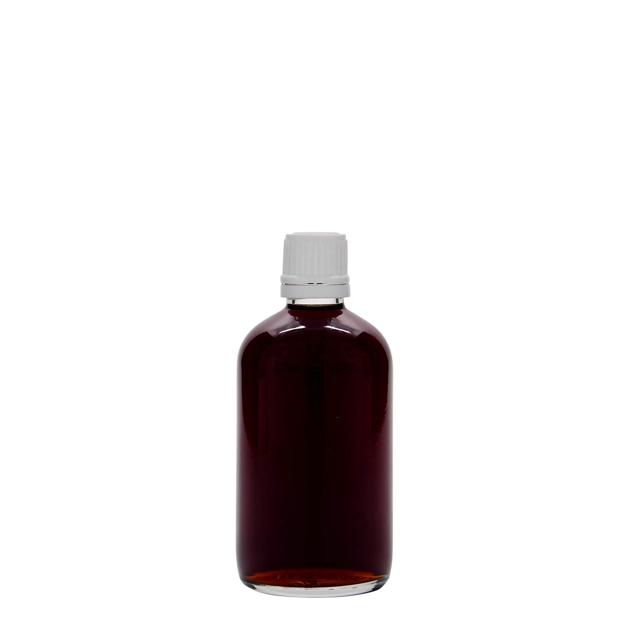 100 ml Medizinflasche, Glas, Mündung: DIN 18